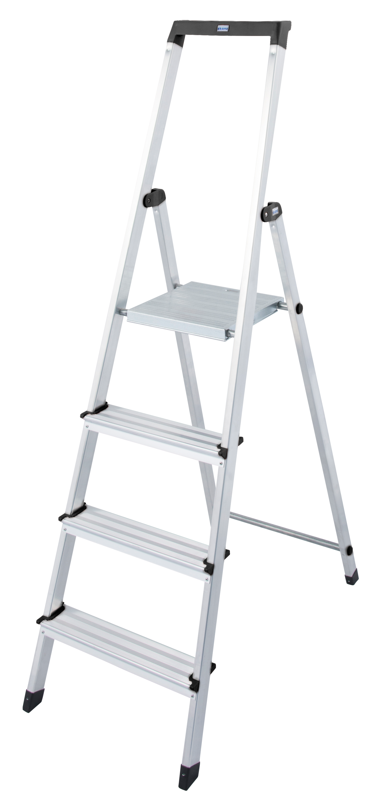 KRAUSE Stehleiter »Solidy«, Aluminium, 1x4 Stufen, Arbeitshöhe ca. 284 cm