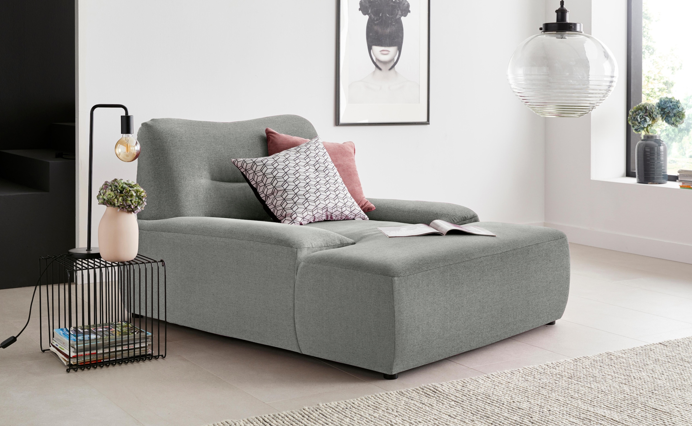 DOMO collection Sofa »Cesena pripučiamas fotelis zum Kuscheln komfortabel zum Relaxen« bequem ir stylish frei im Raum stellbar