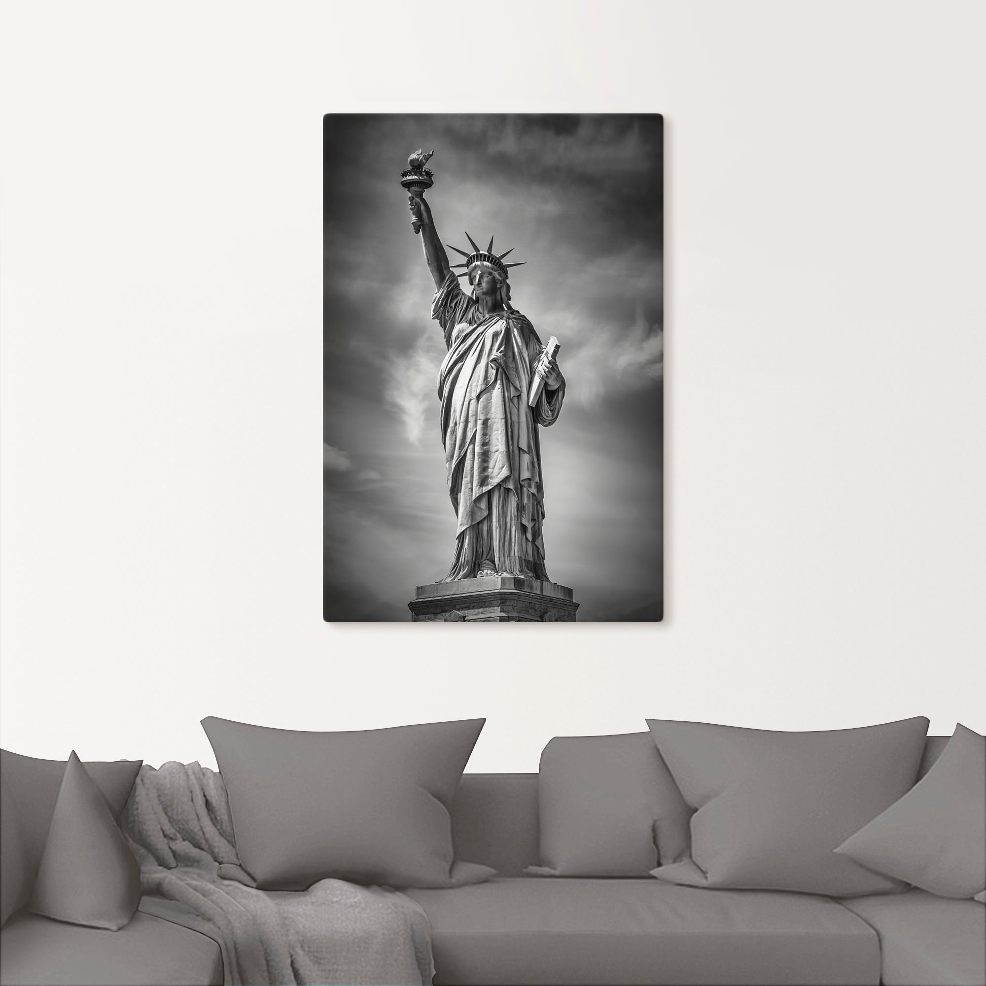 Artland Poster »New York City Freiheitsstatue II«, Bilder von Amerika, (1 St.), als Alubild, Leinwandbild, Wandaufkleber oder Poster in versch. Größen