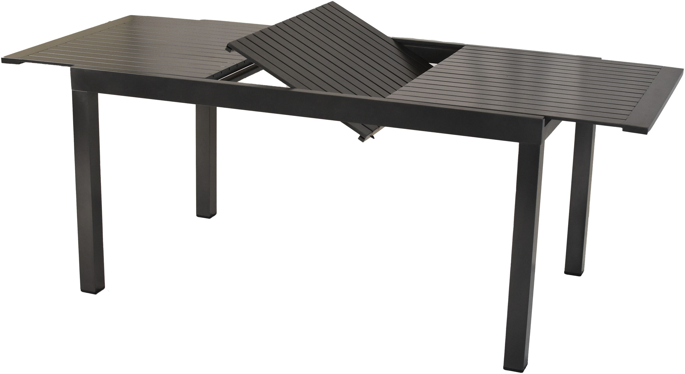 MERXX Garten-Essgruppe »»Astros««, (Set, 9 tlg.), Tischplatte aus Aluminium, Armlehnen aus Akazienholz