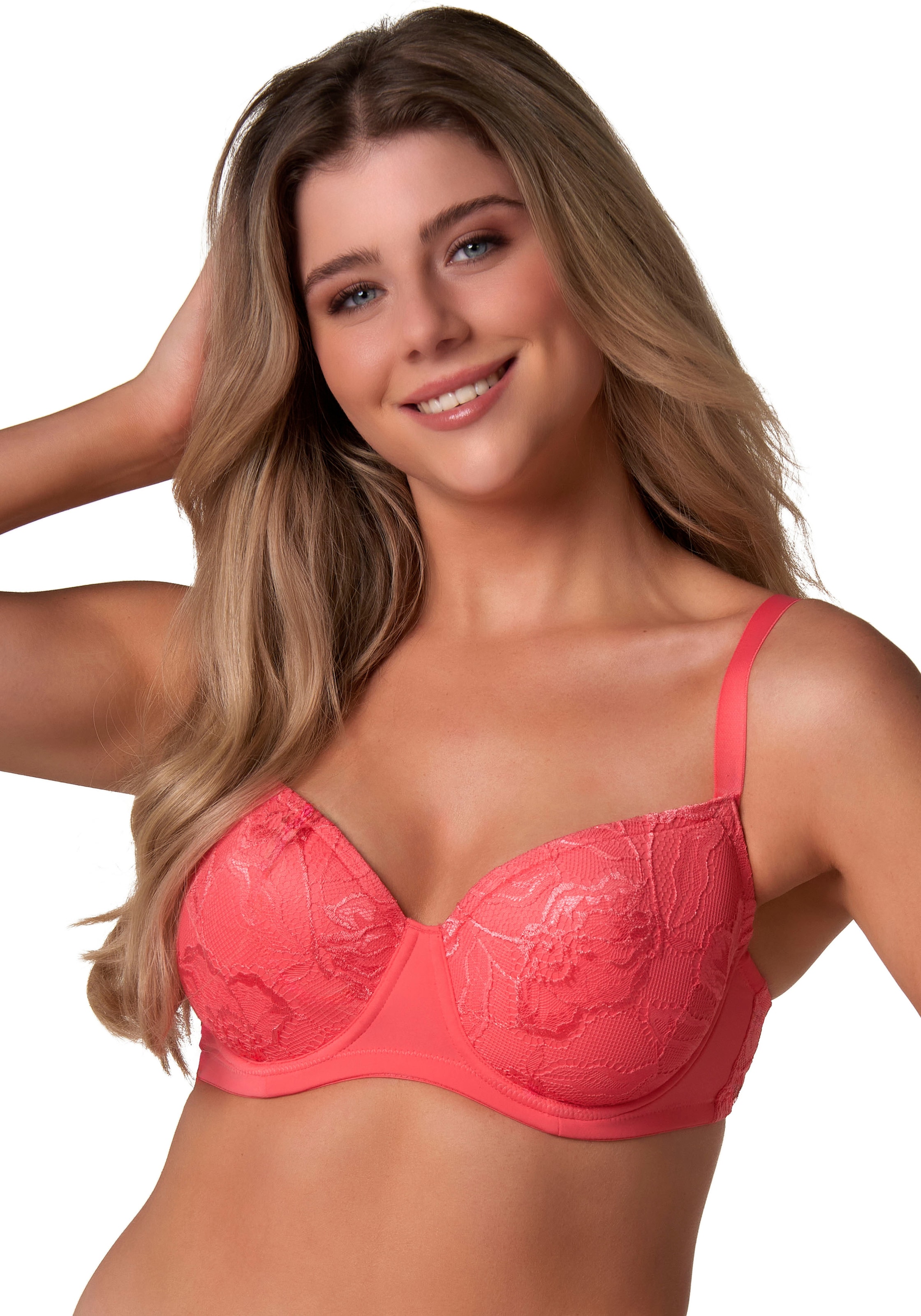 After Eden Bügel-BH "Anna", Cup D-G, Padded wire bra in recycled lace