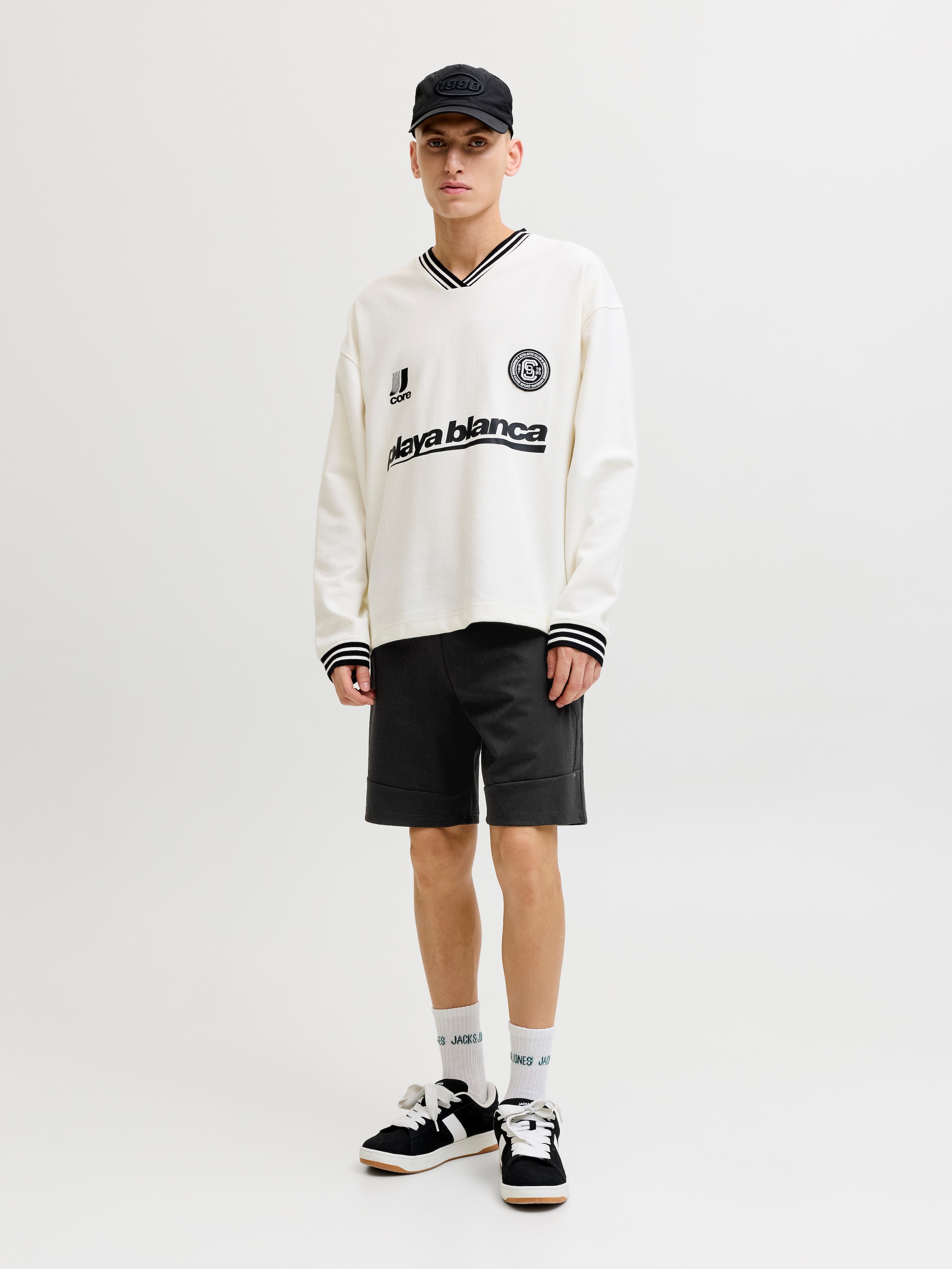 Jack & Jones Sweatshorts »JPSTGORDON BASE SWEAT SHORTS SRT SN«  Materialmix mit Stretch, regular fit