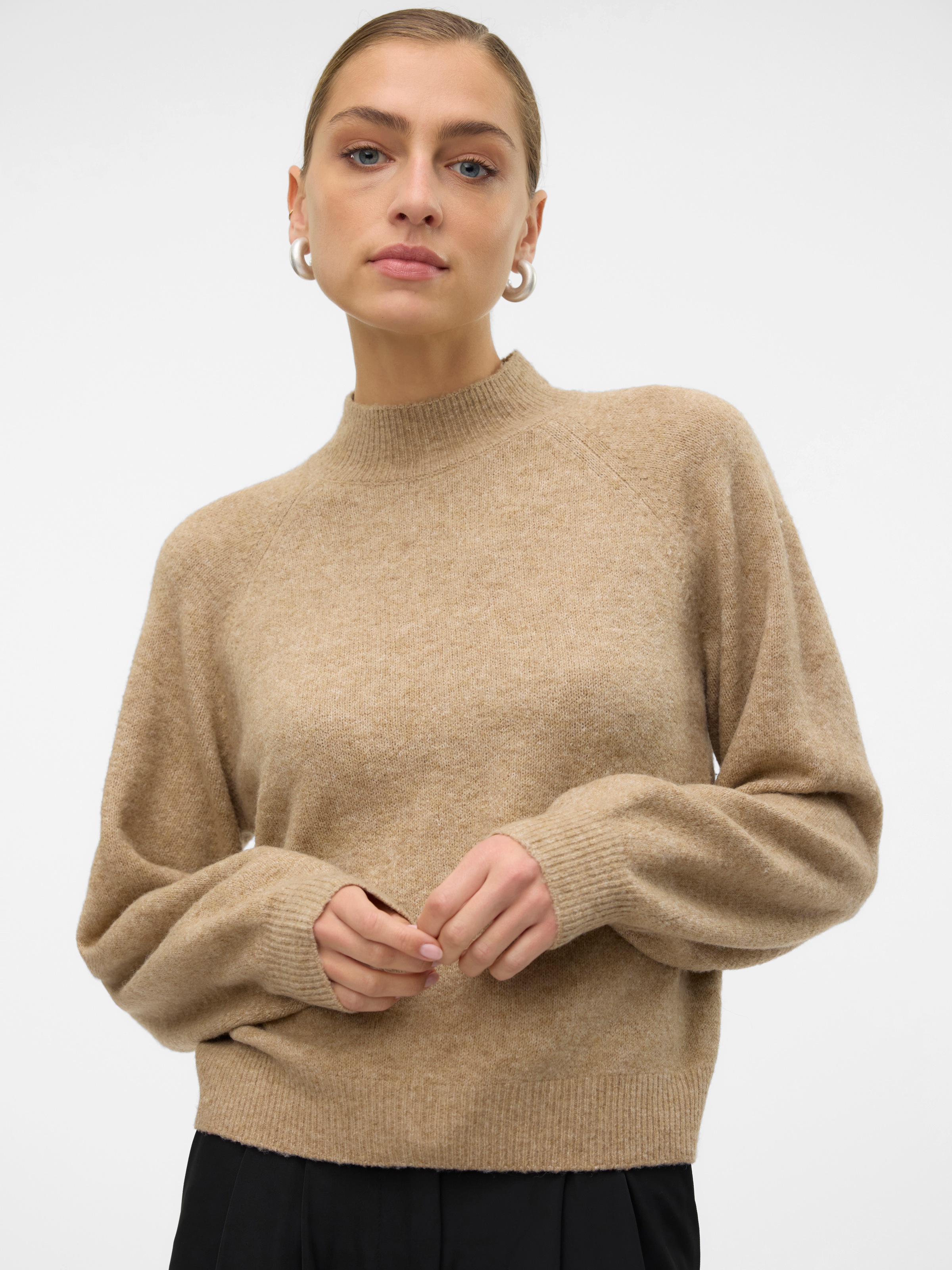 Vero Moda Strickpullover "VMLEAF LS HIGH NECK PULLOVER ENT" günstig online kaufen