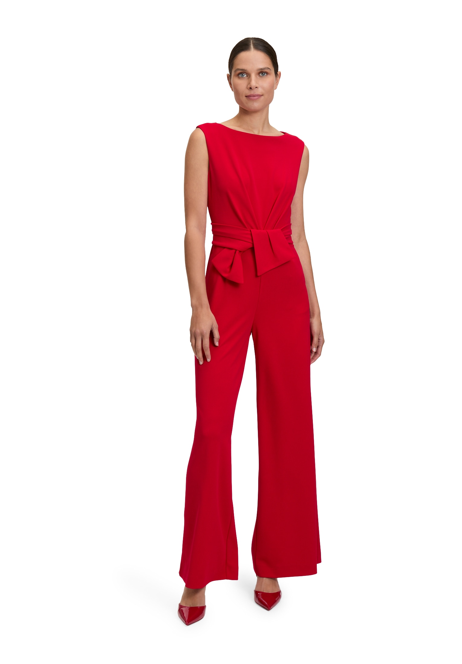 Vera Mont Overall "Damen Jumpsuit mit weitem Bein" 1 tlg. Bunddetail günstig online kaufen
