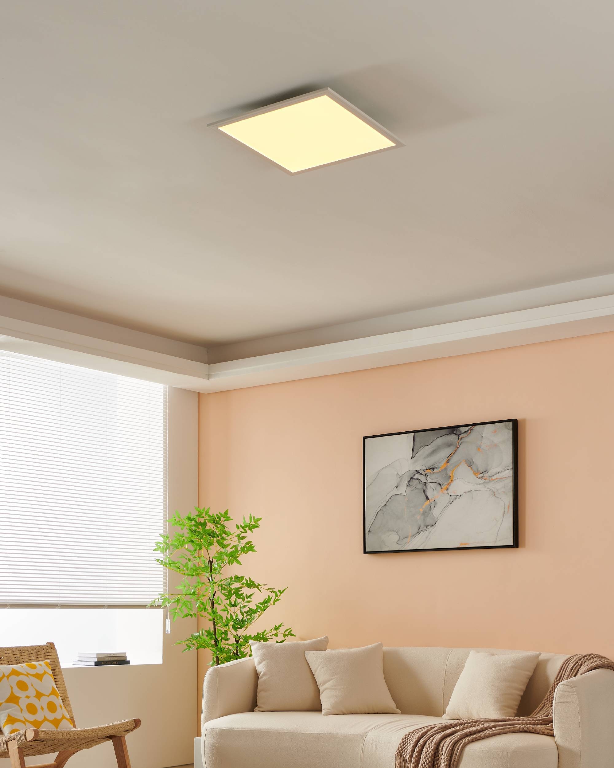 EGLO LED-Deckenleuchte »SALOBRENA-Z«,  in weiß aus Alu / inkl. LED fest integriert - 21,5 Watt 