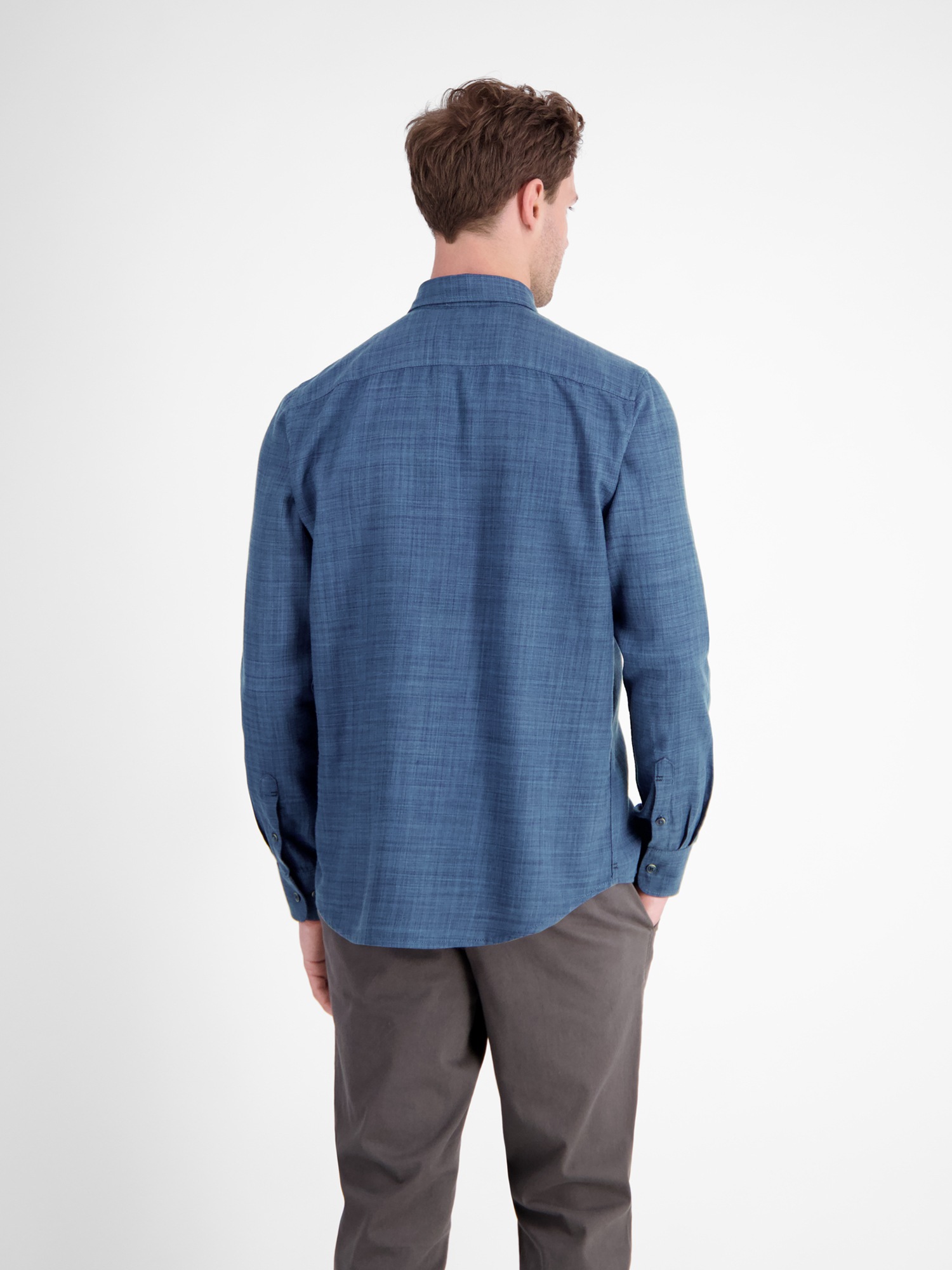 LERROS Langarmhemd "LERROS Herrenhemd, Fancy-Twill" günstig online kaufen