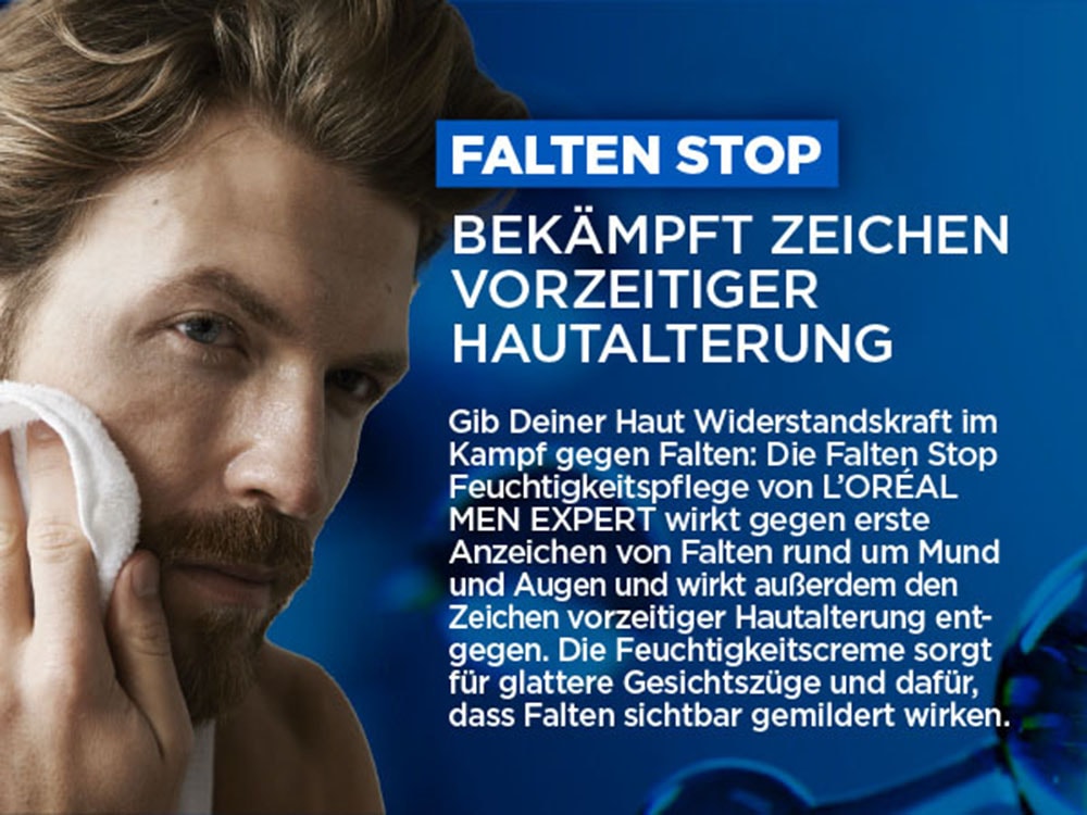 L'ORÉAL PARIS MEN EXPERT Feuchtigkeitscreme »Anti-Falten Feuchtigkeitspflege«, mit Vitamin E