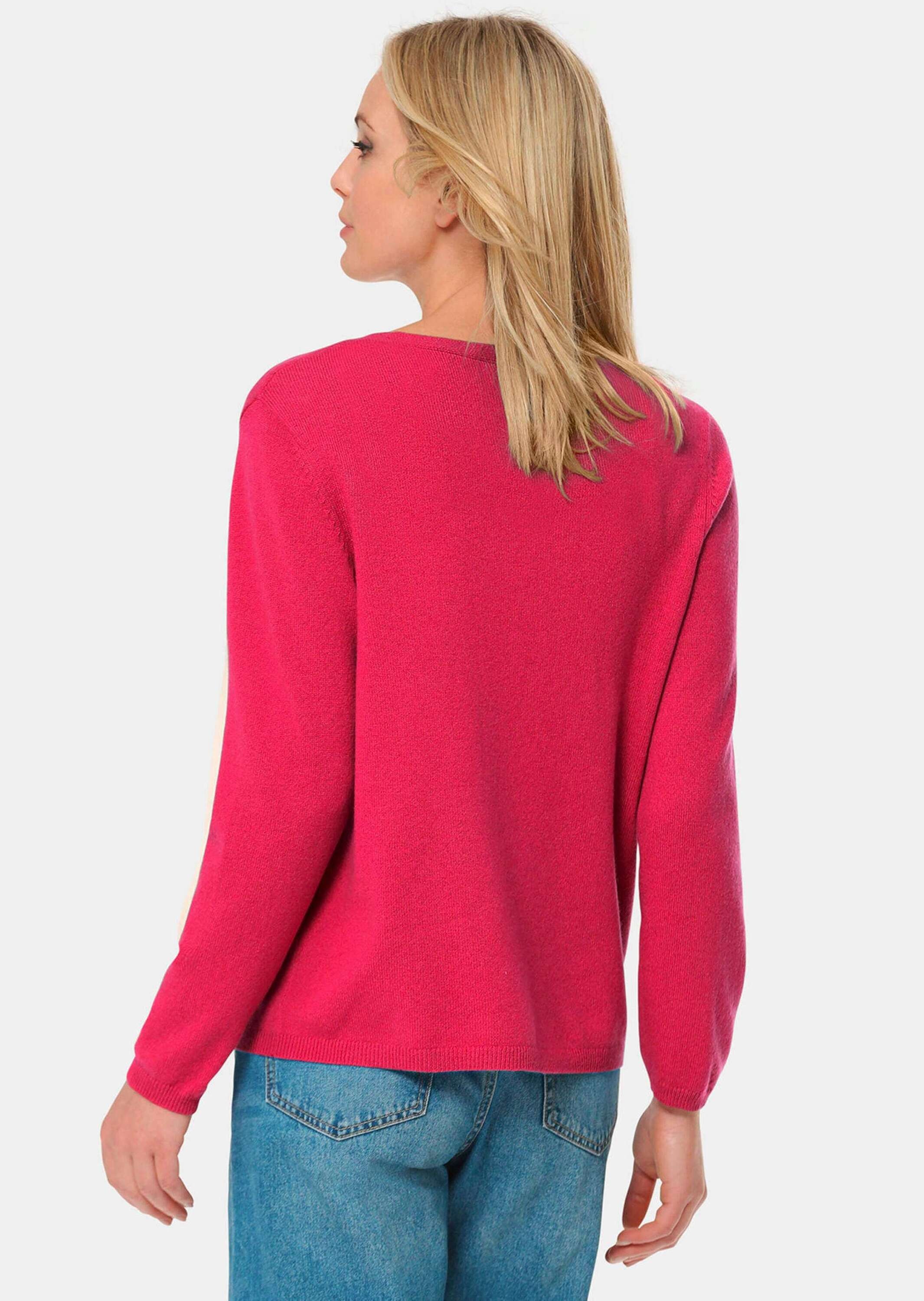 GOLDNER Strickjacke »Kurzgröße Kaschmirstrickjacke mit V-Ausschnitt«
