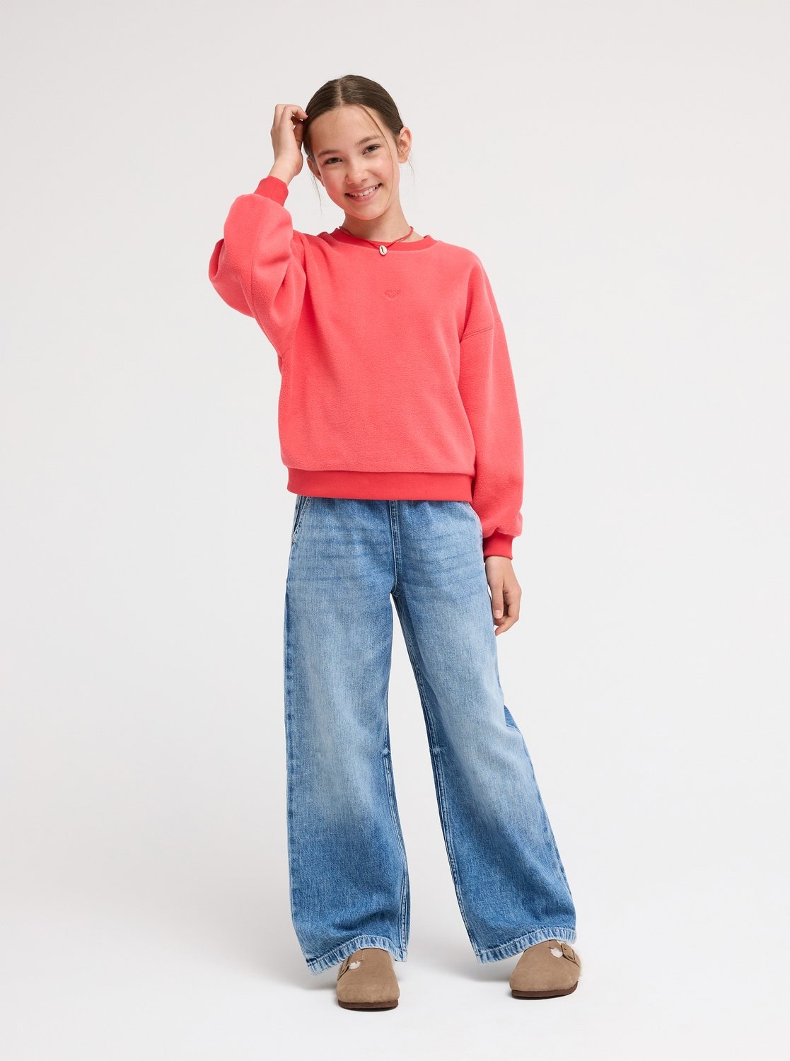 Roxy Sweatshirt »CHILL STORY RG«, für Kinder, mit sportlichem Stil, aus Baumwollmischung
