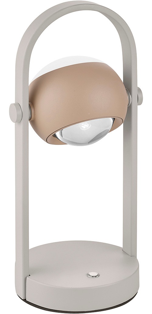 Musterring LED Tischleuchte »CANNON, Akku LED Tischlampe Touchdimmer 4W 400 Lumen 2300-4000K CCT« LED-Board 1 Stk. Farbwechsler | warmweiß - kaltweiß kabellose Akku Tischleuchte mit Lade-Base, schwenkbar dimmbar Memory