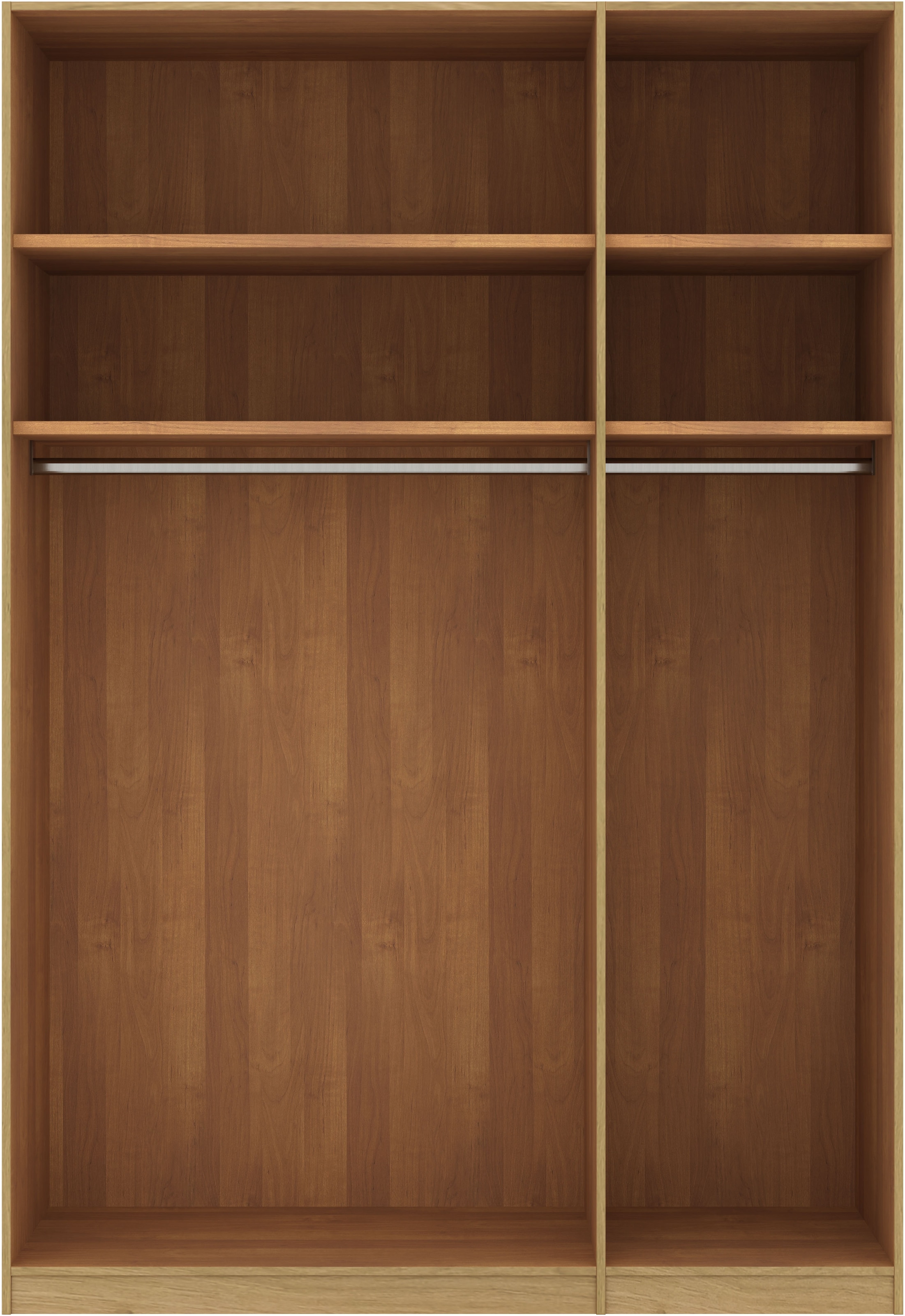 Musterring Drehtürenschrank »Savona, Kleiderschrank, Schrank, Garderobe, teilmassiv Eiche«, (mit Türdämpfern, in 5 Breiten & 2 Höhen, extra Böden, MADE IN GERMANY), Türen in Bianco-Eiche massiv, mit Querriegel, verschiedene Größen
