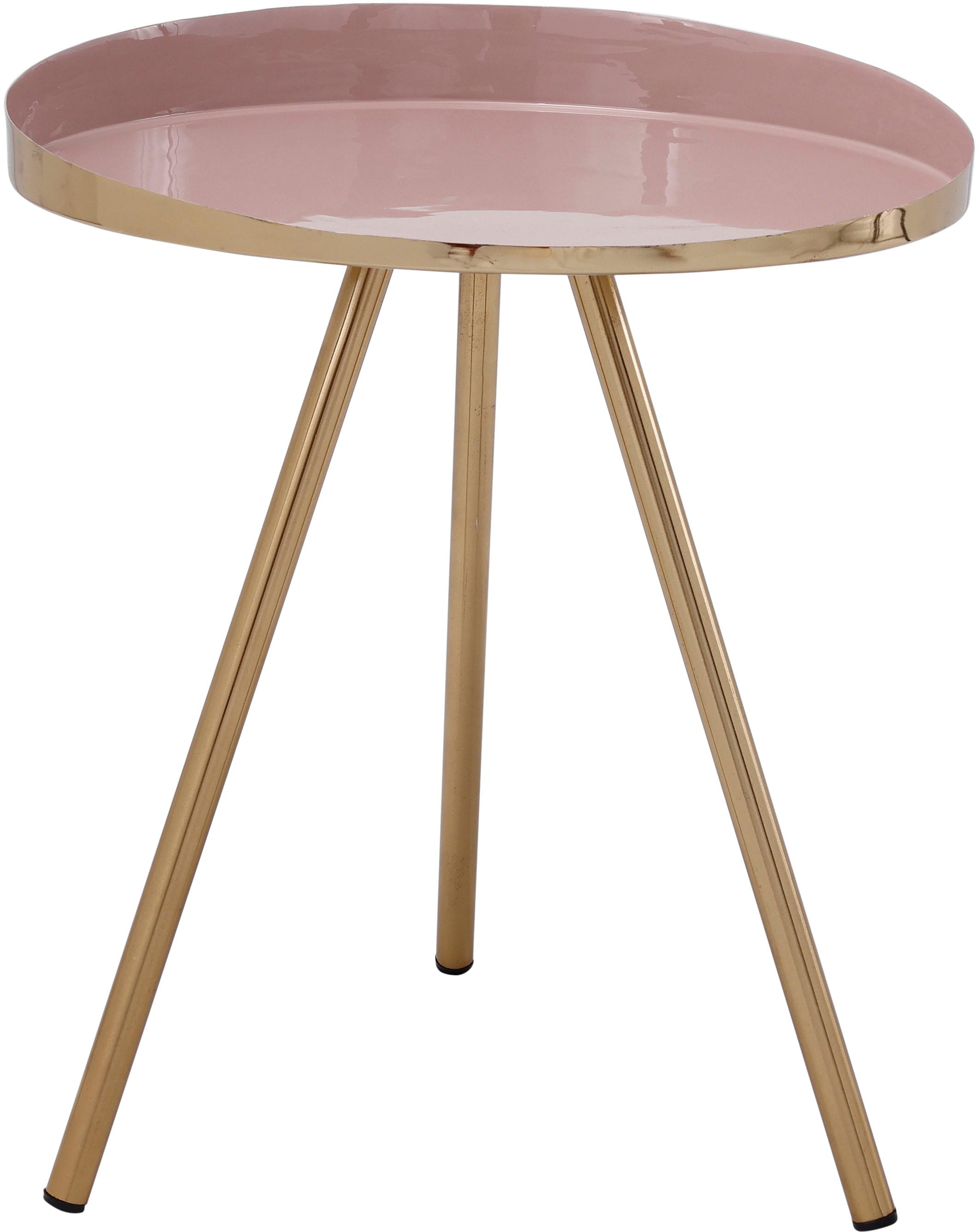 Kayoom Beistelltisch »Morrison, runder Beistelltisch, edler Look«, (1 St.), Dekorativ, glanzvolle Lackierung, stilvolles Design