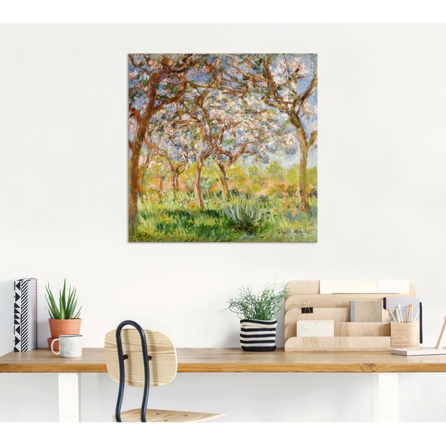 Artland Wandbild »Frühling in Giverny.«, Wiesen & Bäume, (1 St.), als  Alubild, Leinwandbild, Wandaufkleber oder Poster in versch. Größen  bestellen | BAUR