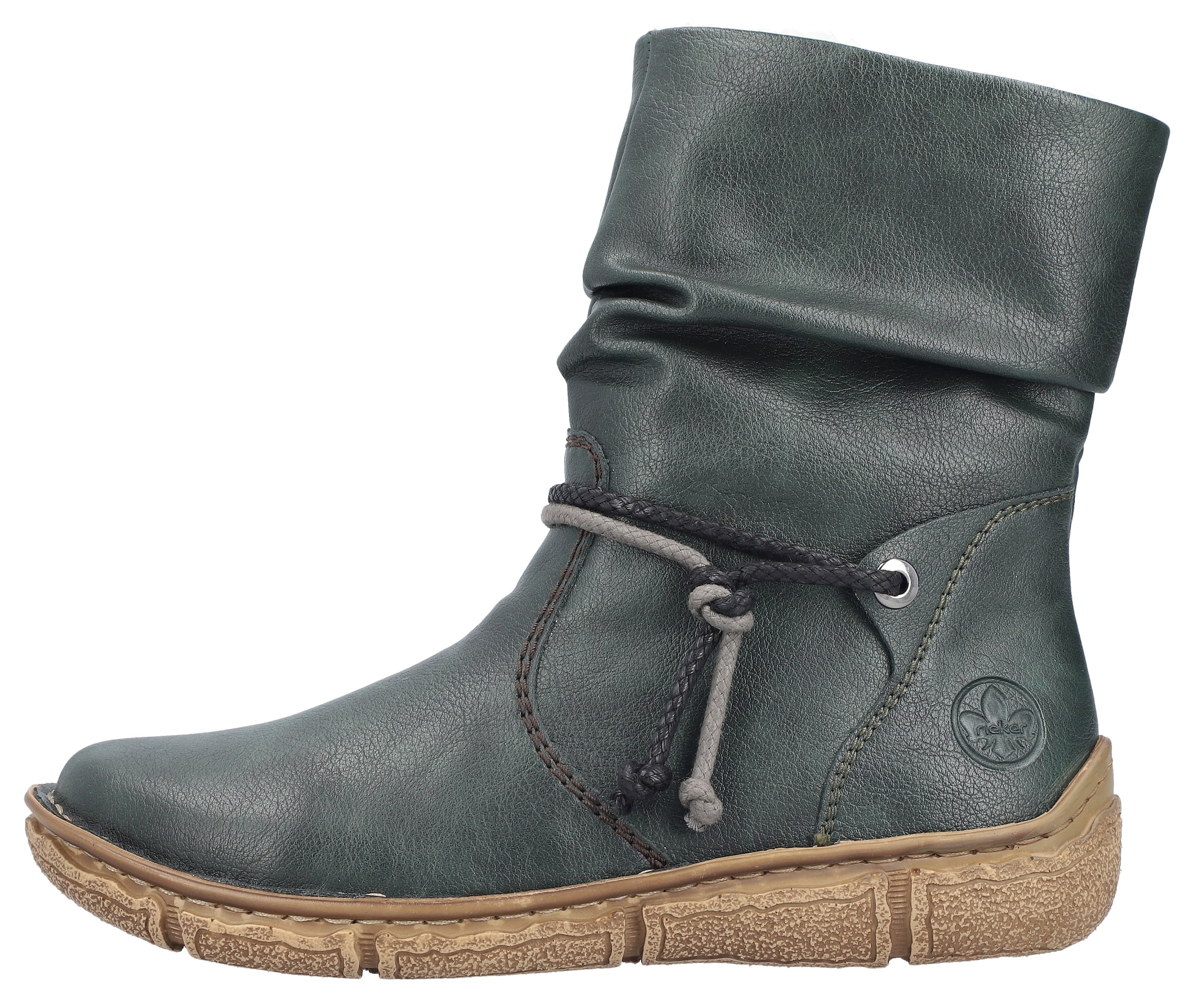 Rieker Winterboots, Winterstiefelette, slouchy Schaft, Reißverschluss, mit Warmfutter