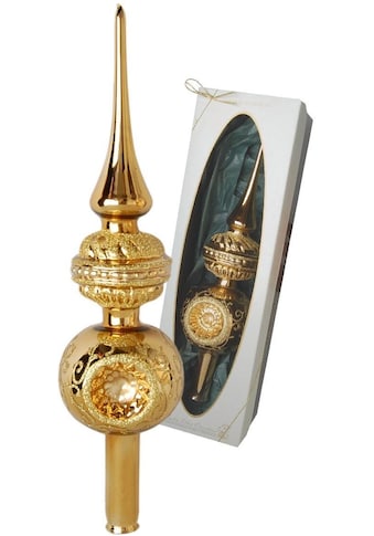 Krebs Glas Lauscha Christbaumspitze »Reflexstyle Weihnach...