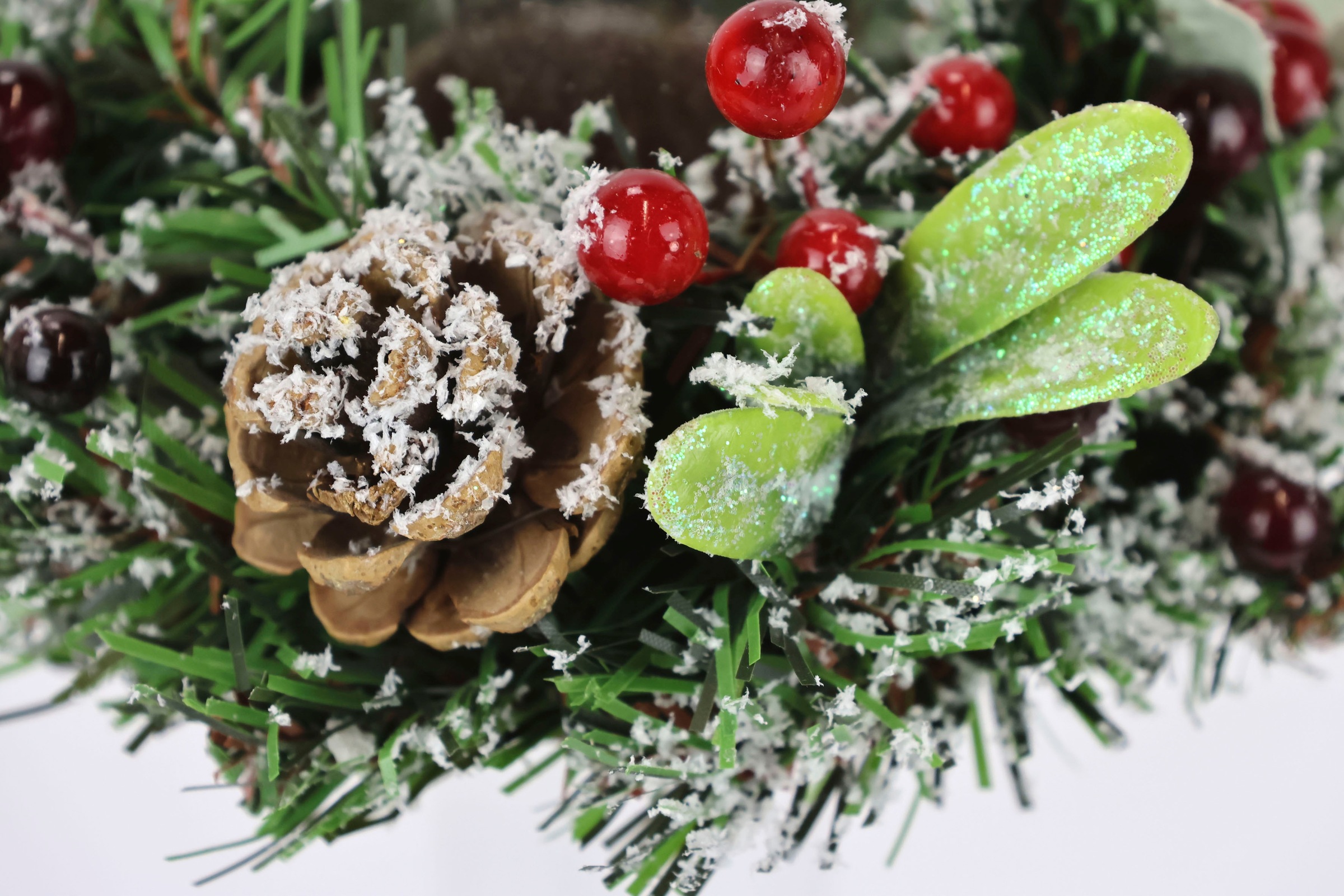 I.GE.A. Teelichthalter "Weihnachtsdeko, Kerzenhalter" mit Zapfen, Beeren un günstig online kaufen