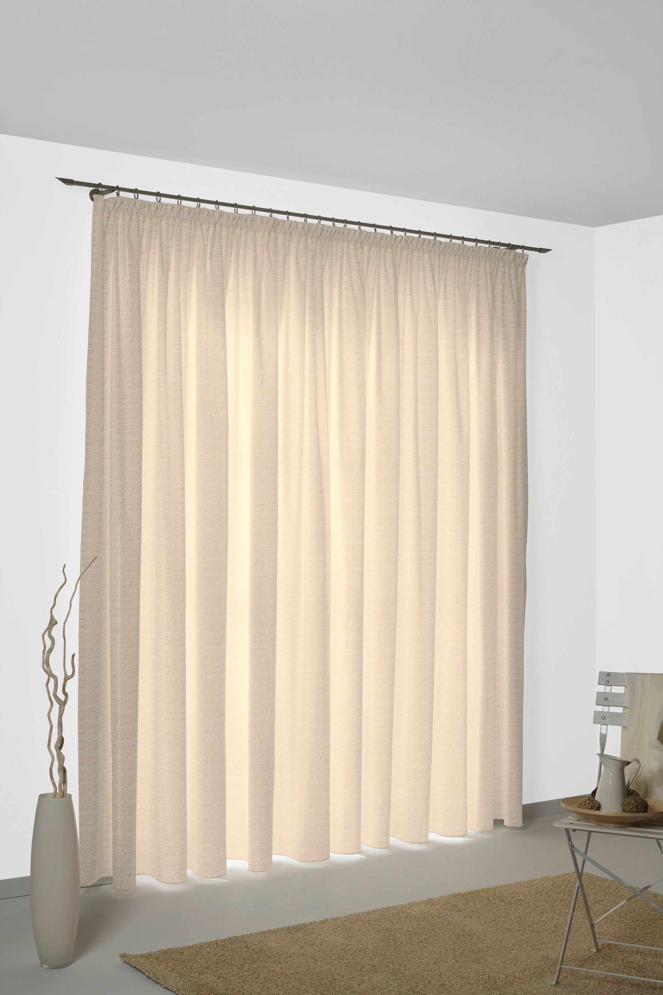 Wirth Vorhang "Berwick" Kräuselband 1 Stk. tlg. günstig online kaufen