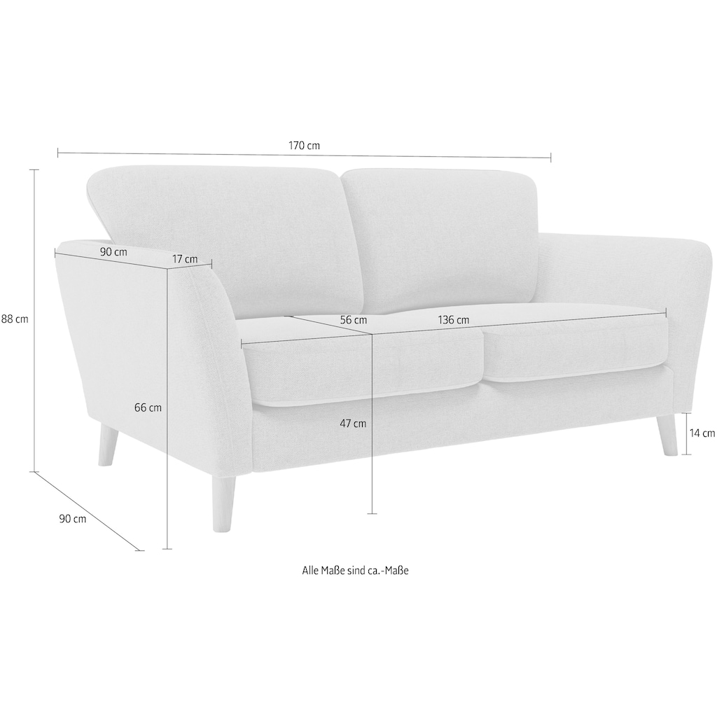 Home affaire 2-Sitzer »MARSEILLE Sofa 170 cm«