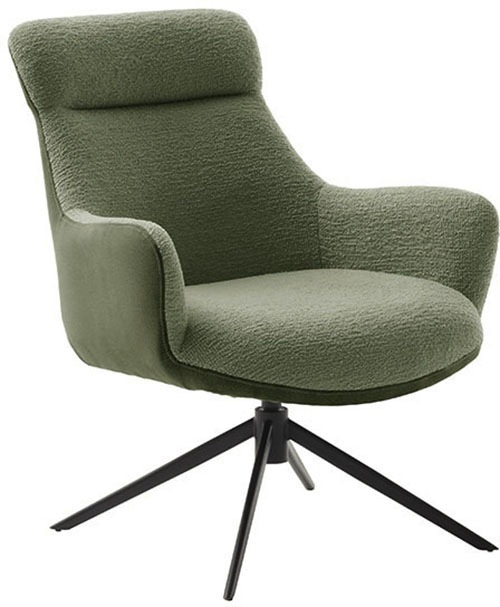 MCA furniture Loungesessel »PELION Drehstuhl mit Armlehnen«, (Set, 2 St.), 360° drehbar mit Nivellierung