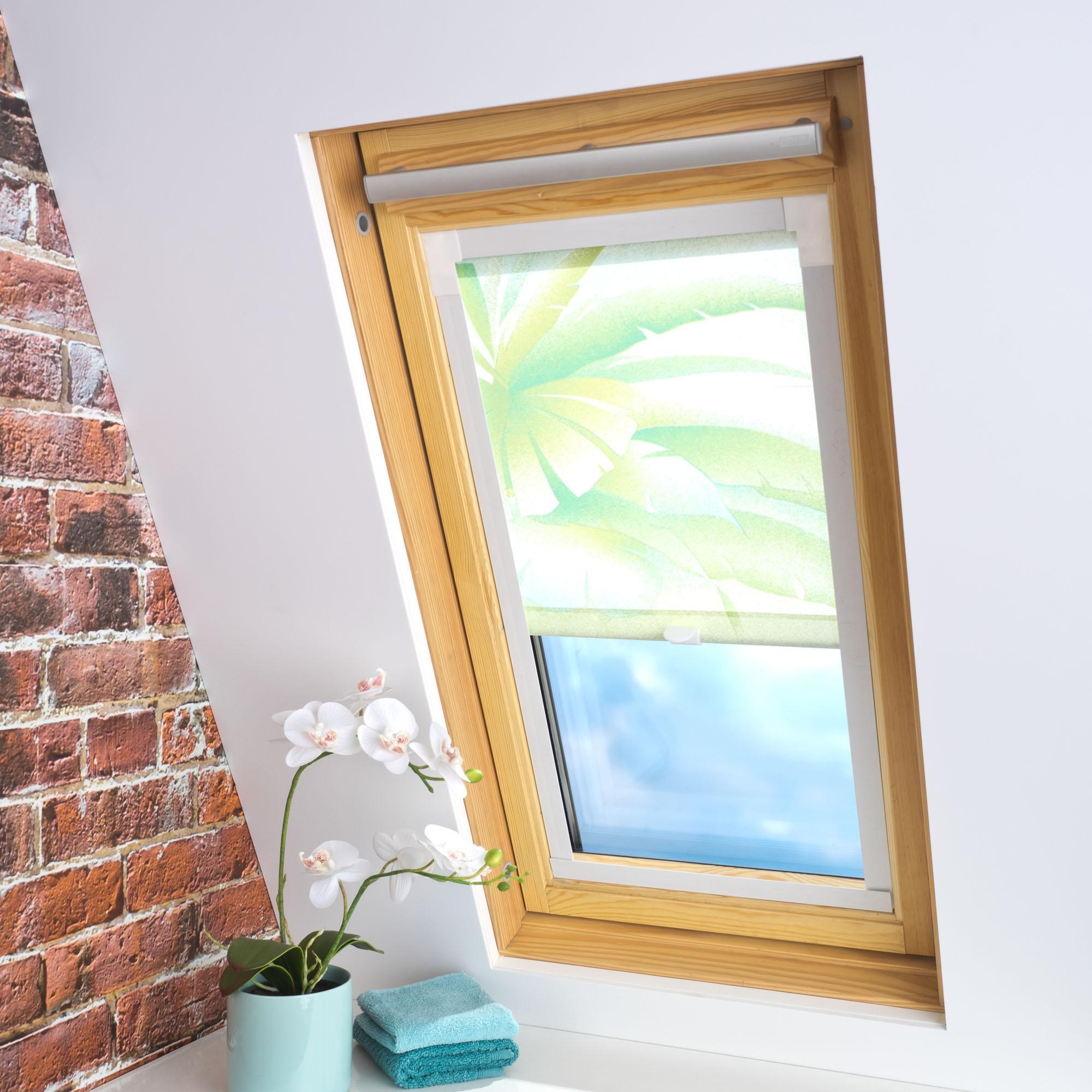 Liedeco Dachfensterrollo »Dekor«, Lichtschutz, in Führungsschienen, Dachfensterrollo Dekor