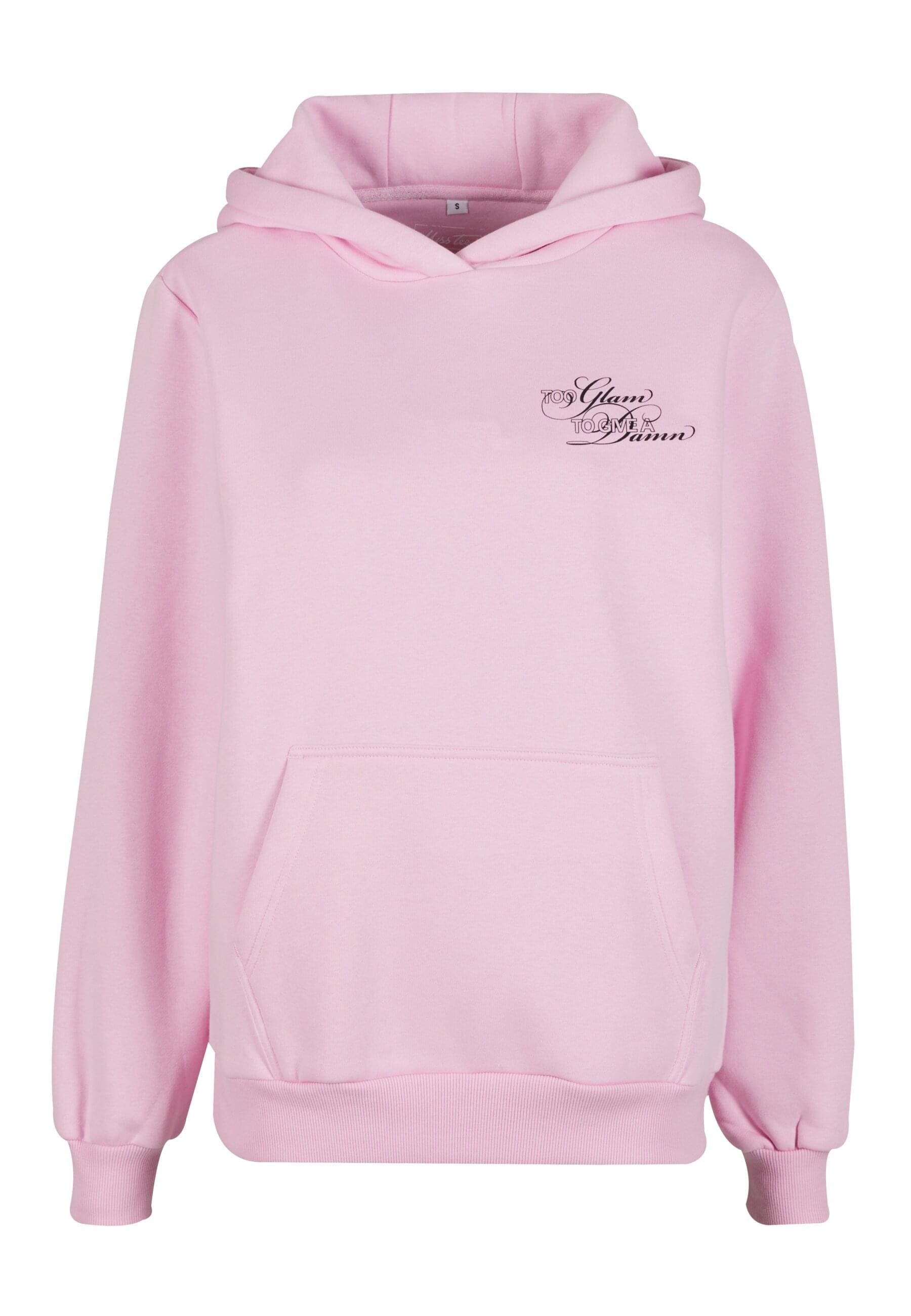 Miss Tee Kapuzenpullover "Miss Tee Give A Damn Ladies Fluffy Hoody" günstig online kaufen