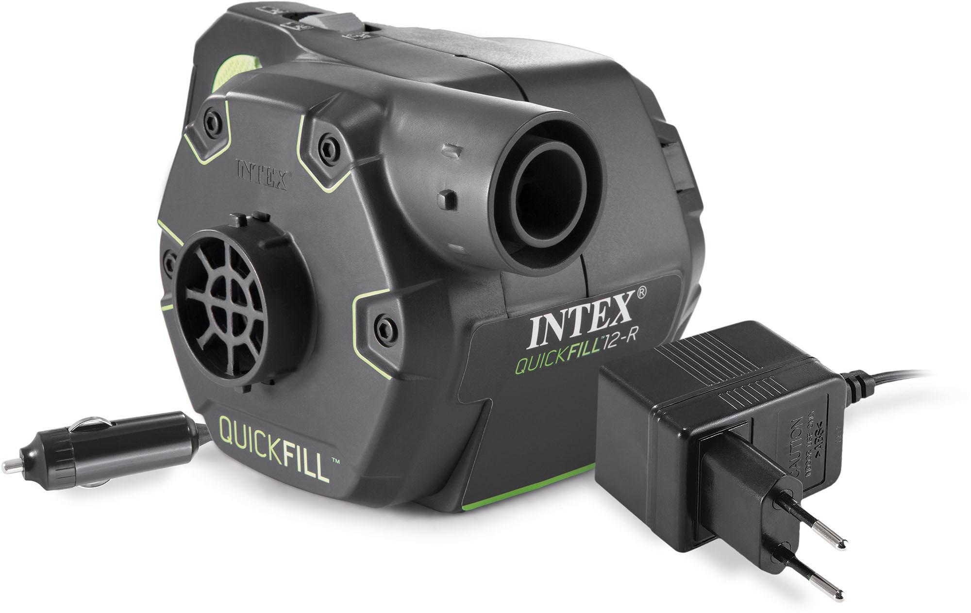 INTEX Luftpumpe "Quick-Fill Rechargeable Pump", B:14cm H:12cm L:19cm, grau, Pumpen