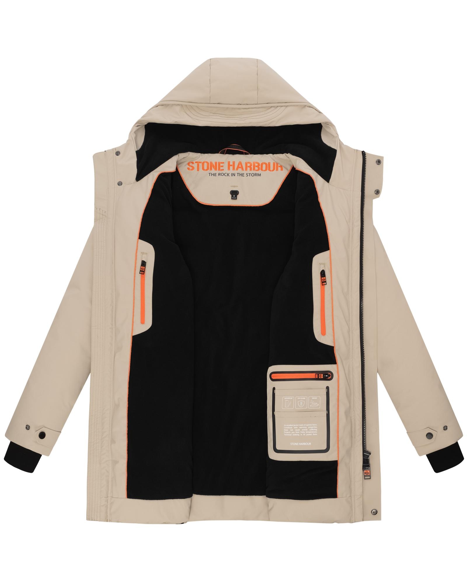 Stone Harbour Wintermantel »Kitraan XX« Langer Herren Winterparka mit zahlreichen Taschen