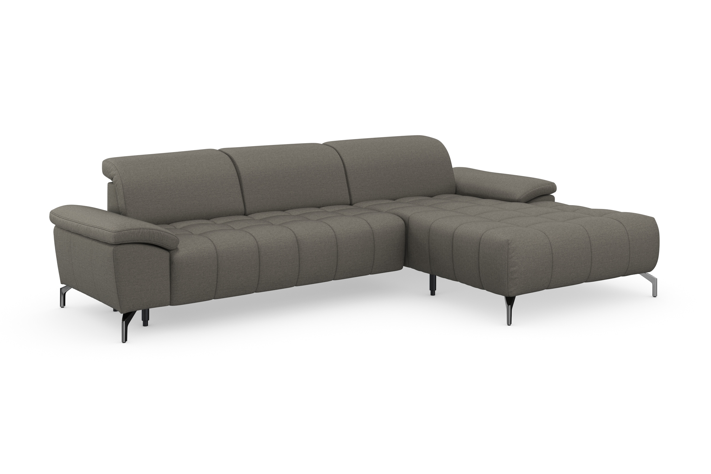 sit&more Ecksofa »Cool L-Form« wahlweise mit Kopfteilverstellung und Vorziehsitz, motorisch