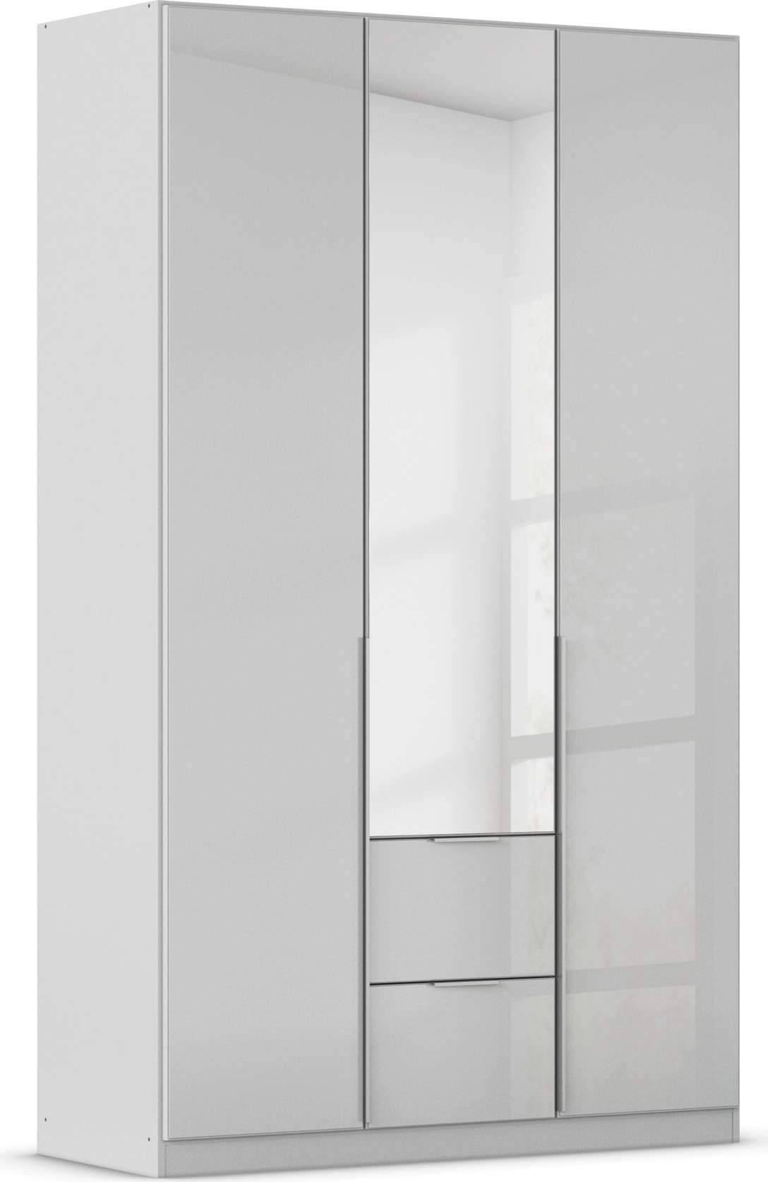 Drehtürenschrank OTTO HOME, B:136cm H:229cm T:54cm, grau, Holzwerkstoff, Schränke, "Kleiderschrank Kleiderschränke Schrank Garderobe AGORDO mit