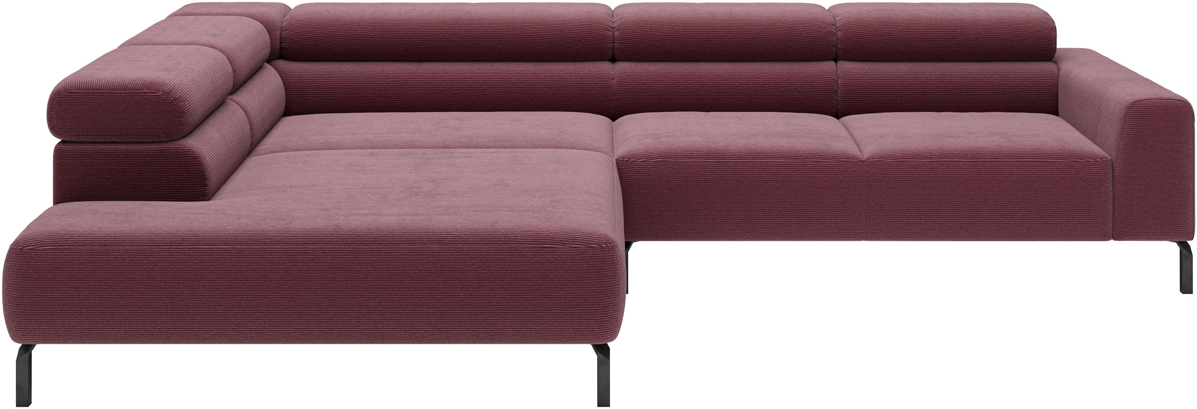 Home affaire Ecksofa "Antonelli, L-Form, incl. Kopfteilverstellung, Breite 312 cm" wahlweise elektrische Sitztiefenverstellung