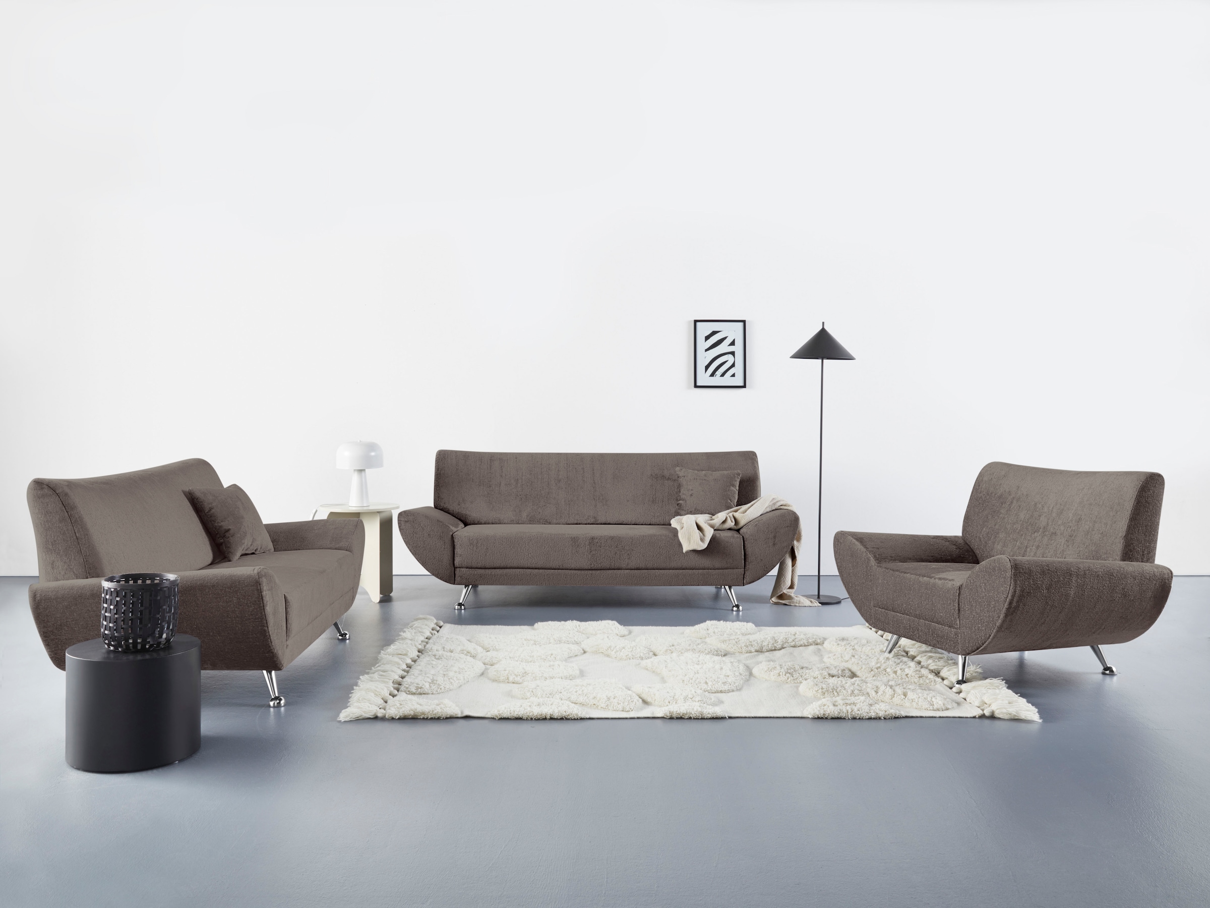 INOSIGN Polstergarnitur "Saltare elegant und komfortabel", (3 tlg.) günstig online kaufen