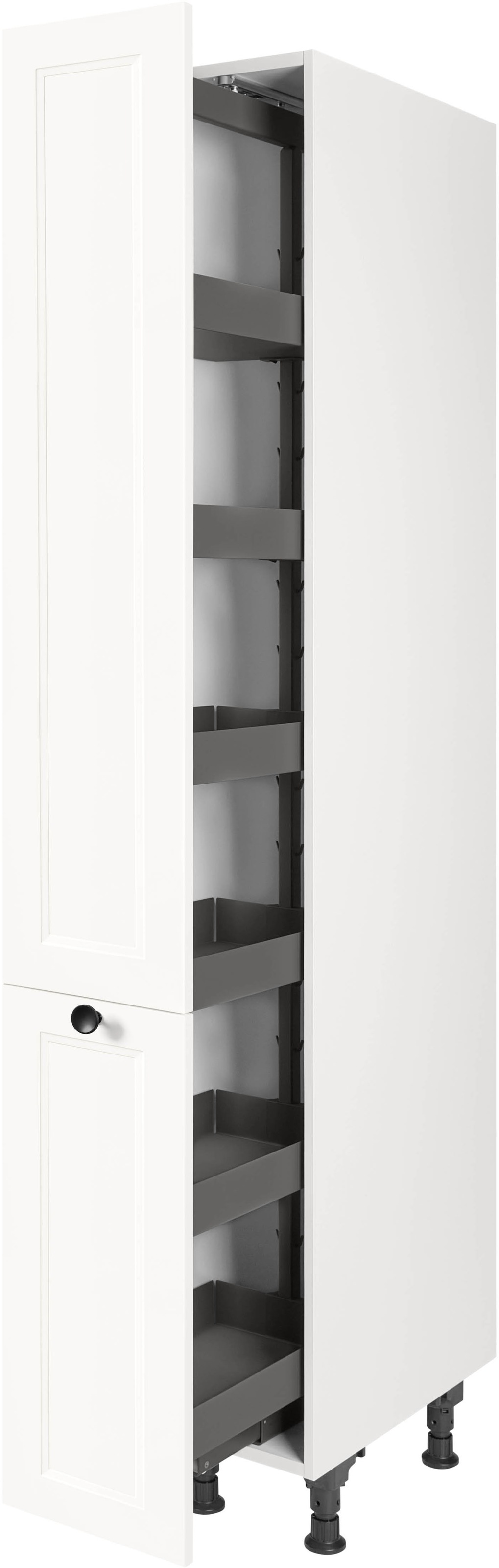 nobilia® Apothekerschrank »"Cascada", mit 5 Einhängekörben, Breite 30 cm, Höhe 216,6 cm,«, vormontiert, Ein- und Auszugsdämpfung SoftStoppPro