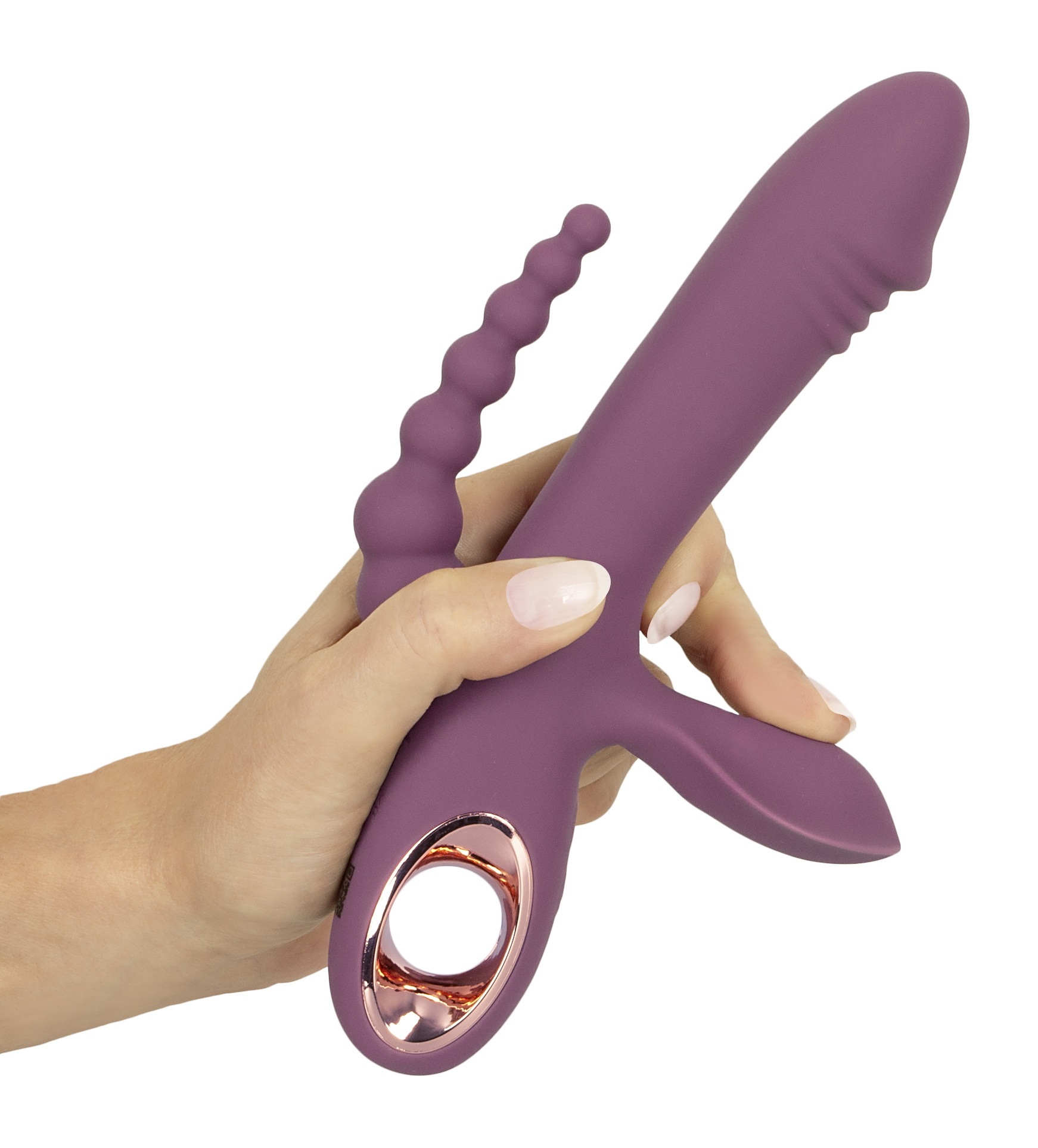 You2Toys Vibrator »Rabbitvibrator Slim Triple Plum«