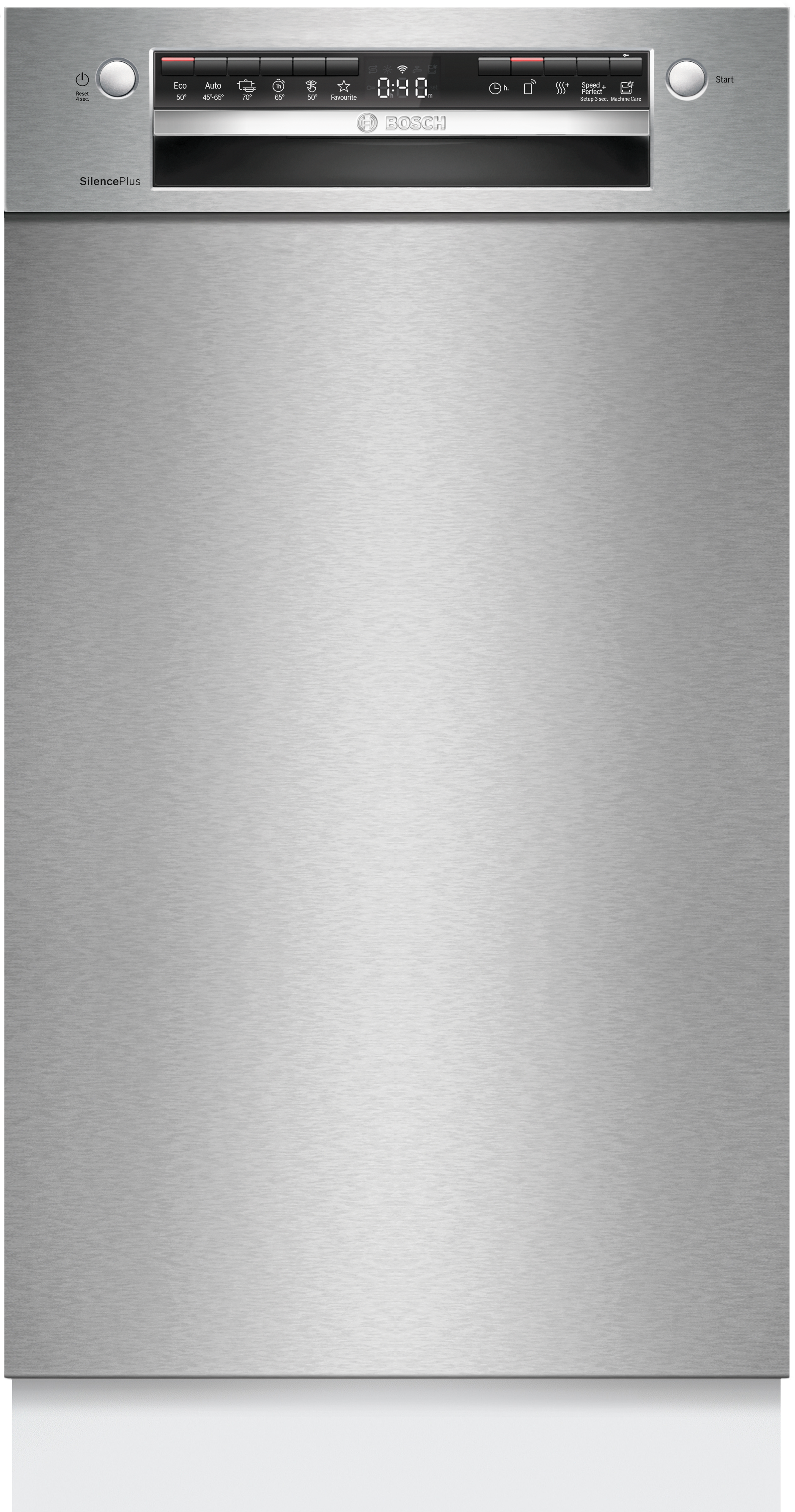 BOSCH Unterbaugeschirrspüler Serie 4 "SPU4HMS10E" 10 Maßgedecke Mit 3-fach Rack Matic, 2 Sprüharme im Oberkorb, flexible Schubladen