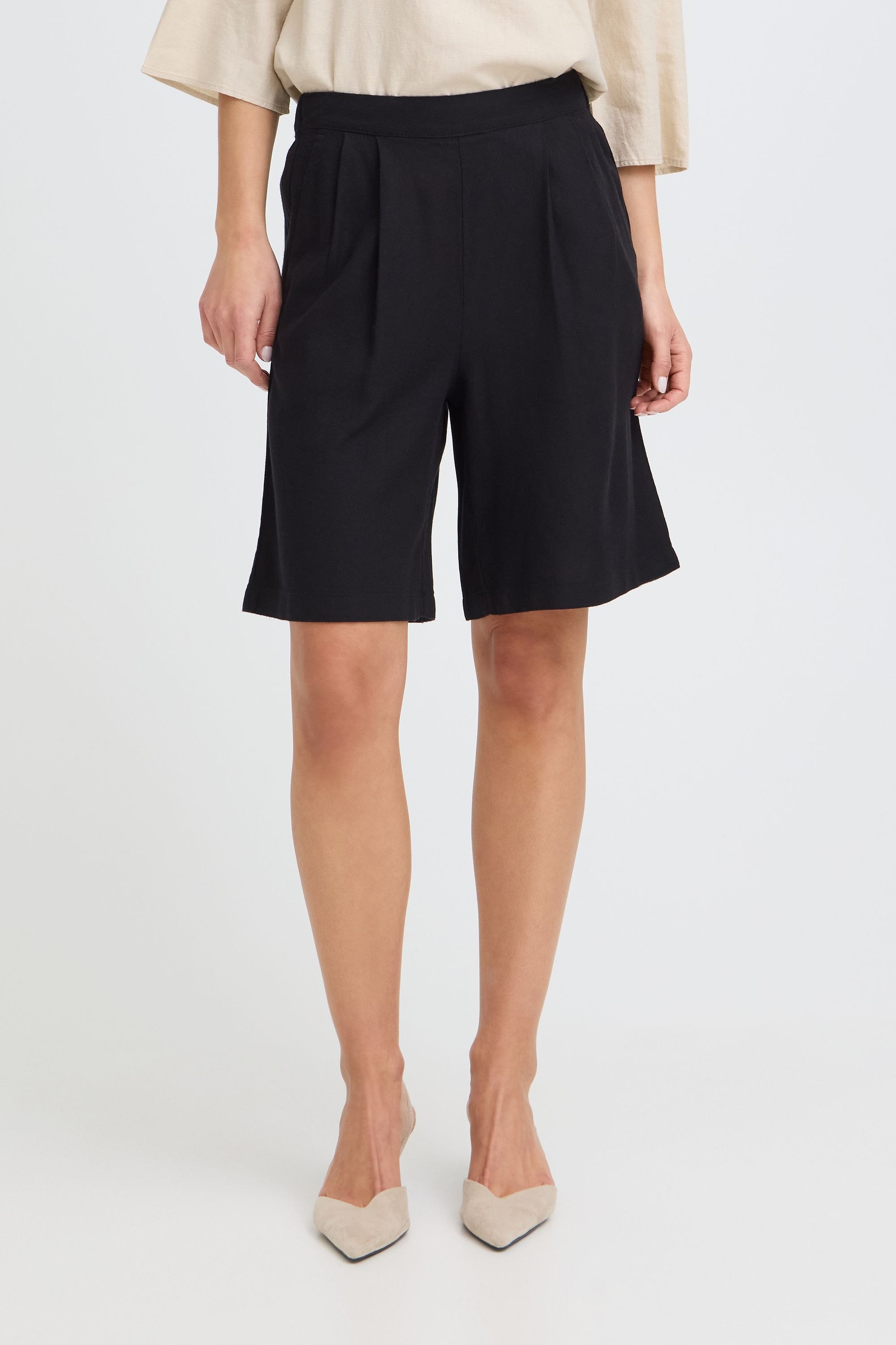 OXMO Leinenhose »Leinenhose OXNInna Linen Mix Bermuda«
