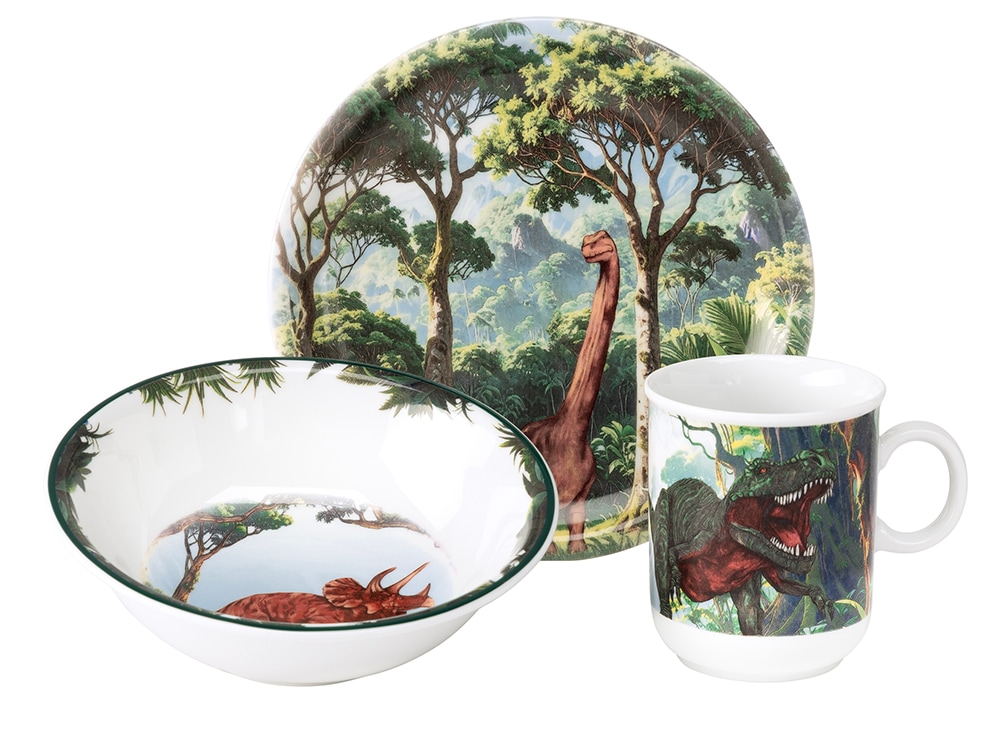 Seltmann Weiden Kombiservice "Kinder-Set 3-teilig Compact Dino, Becher, Frü günstig online kaufen