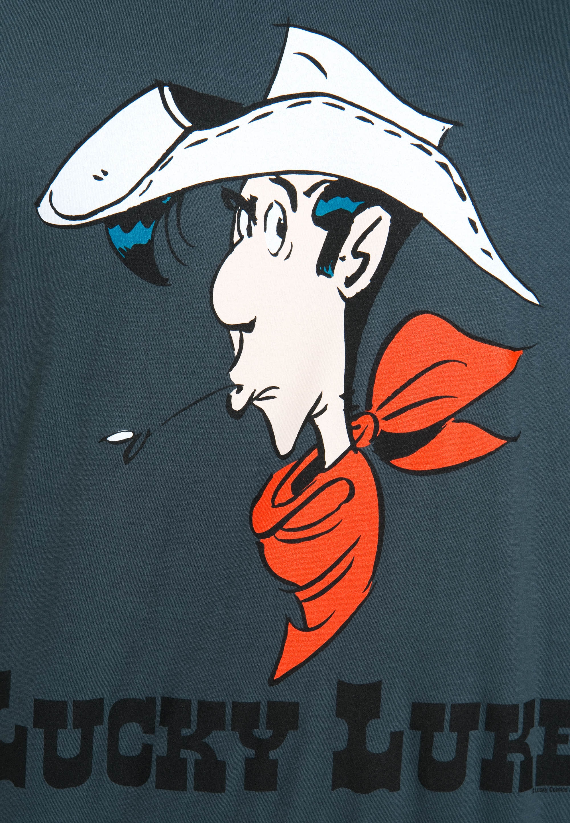 LOGOSHIRT T-Shirt »Lucky Luke Portrait«, mit originellem Aufdruck