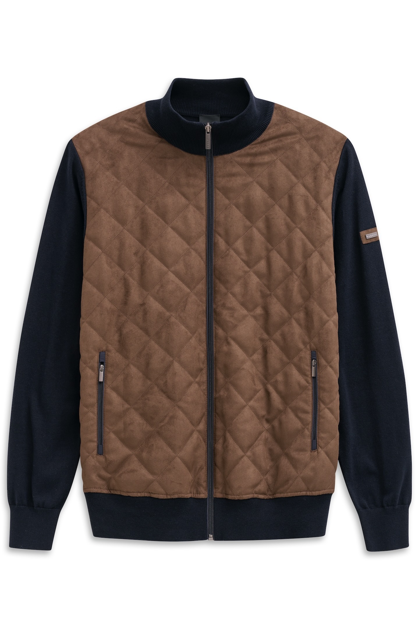 Bugatti Herren Regular Fit Strickjacke Blau 3XL 2