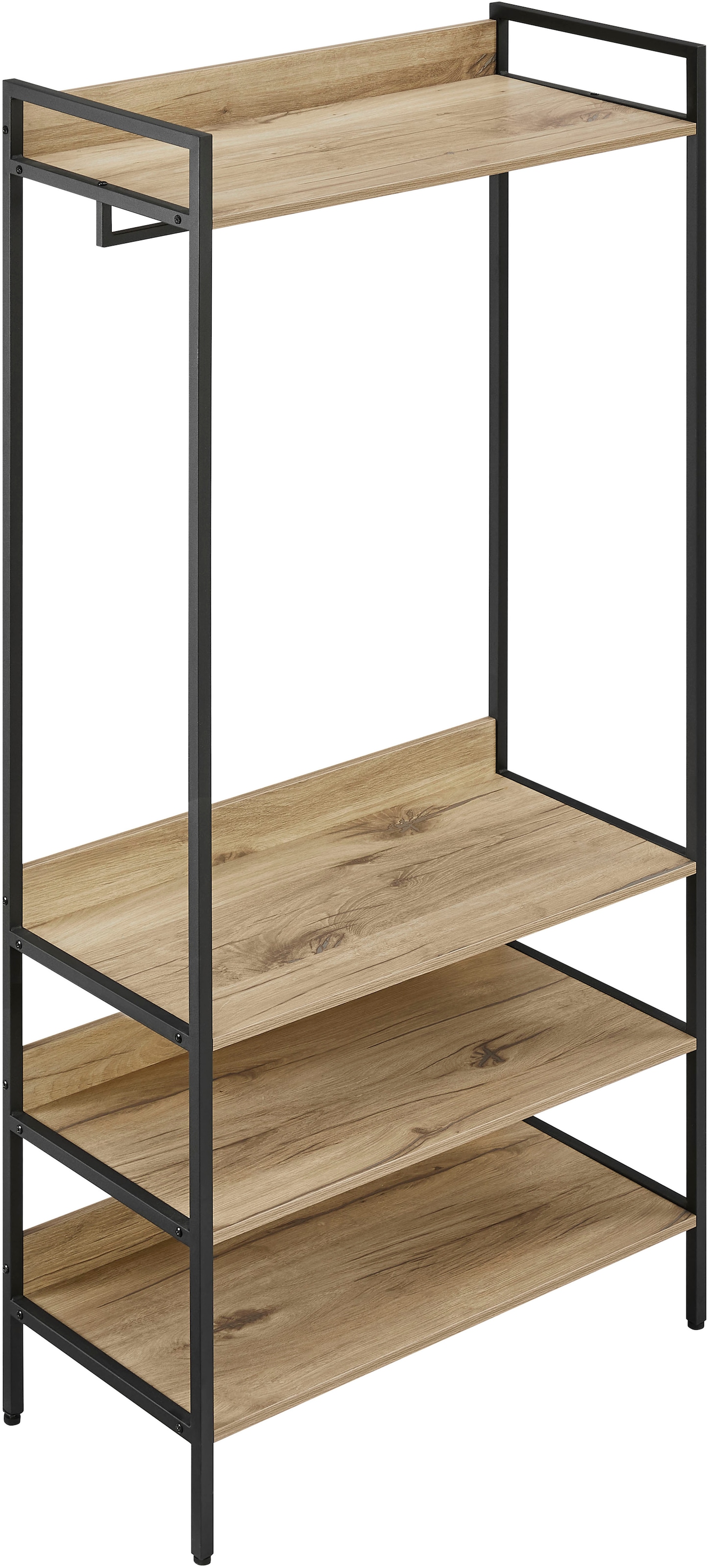 OTTO home Garderobenschrank »Tayler«, Melamin-Tischplatte, pulverbeschichtetem Metallgestell, Höhe 180 cm