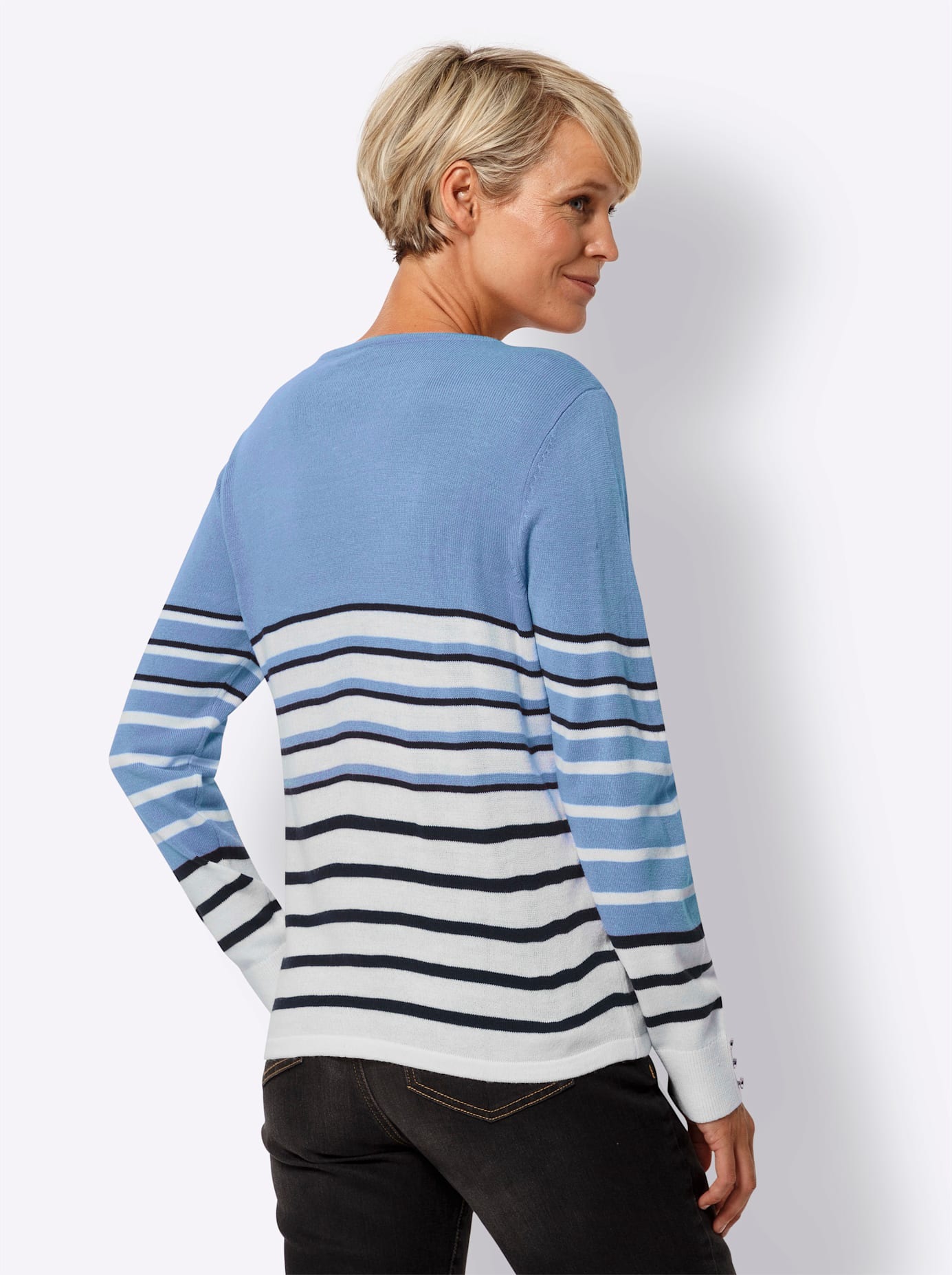 Classic Basics Streifenpullover "Langarm-Pullover" günstig online kaufen