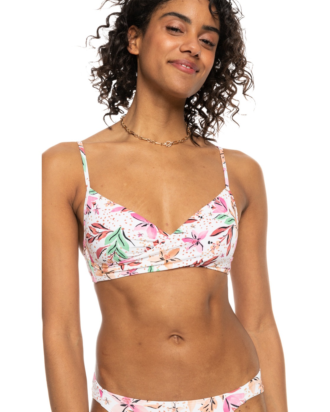 Roxy Bandeau-Bikini-Top "Printed Beach Classics" günstig online kaufen