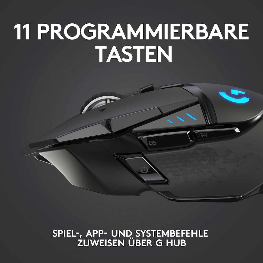 Logitech G Gaming-Maus »G502 LIGHTSPEED Wireless EER2«, Funk