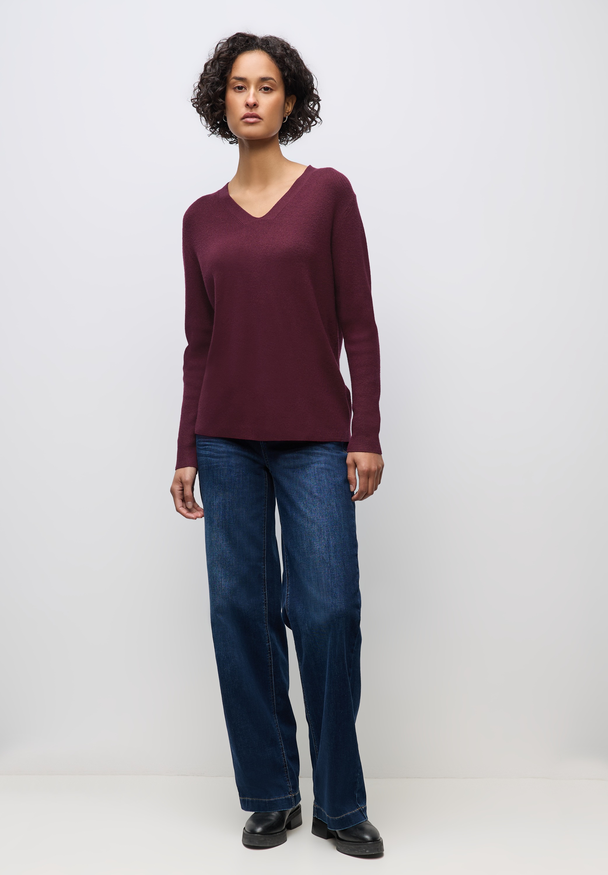 STREET ONE Strickpullover, aus softem Materialmix