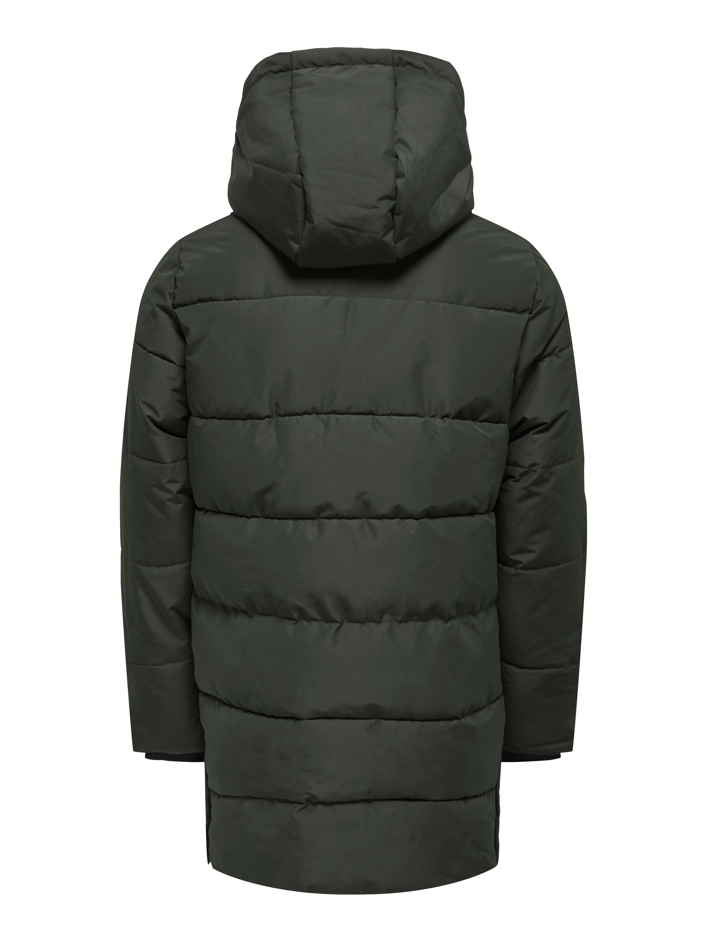 ONLY & SONS Steppjacke »ONSCARL LIFE LONG QUILTED COAT NOOS OTW« mit Kapuze