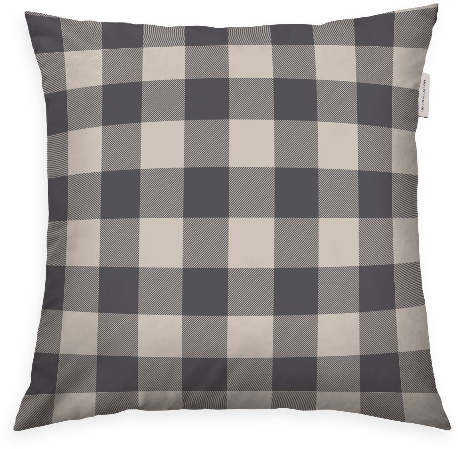 TOM TAILOR HOME Kissenbezüge »new bedroom, Classic Check, 40x40cm oder 40x80cm«, (1 St.), Wendedesign mit Markenreißverschluss