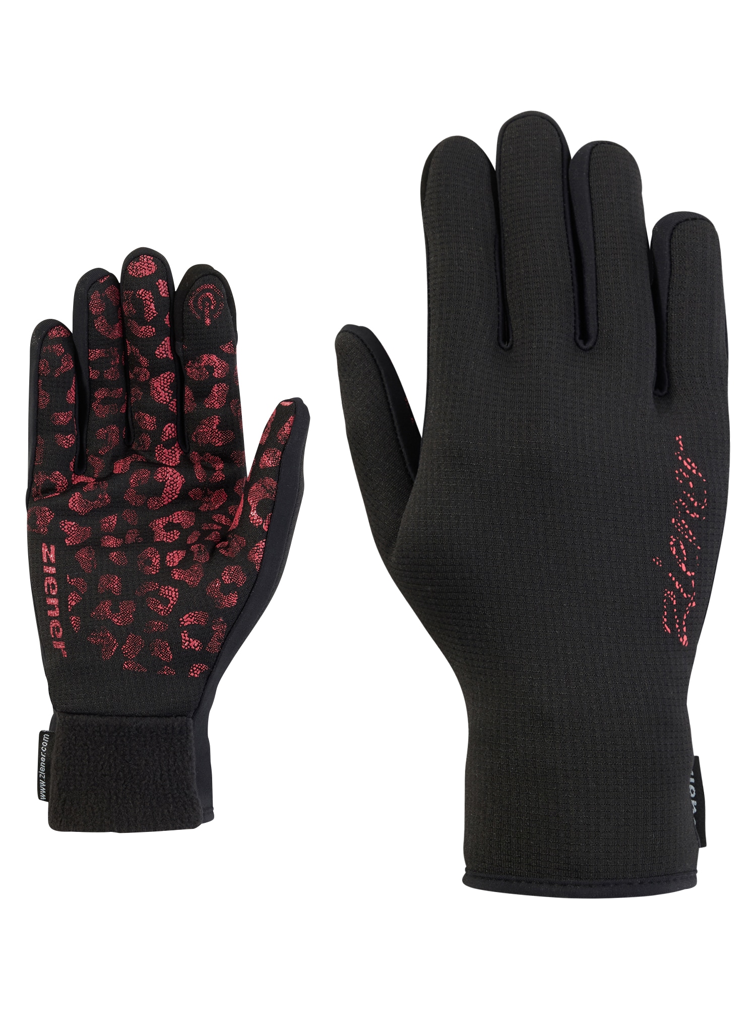 Ziener Multisporthandschuhe "ICKOSO-Z TOUCH" warm, TOUCH-Funktion, bedruckte Innenhand