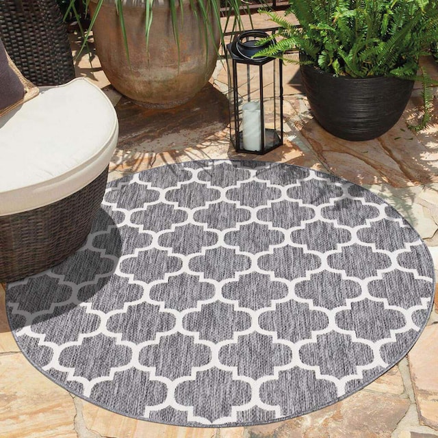 Carpet City Teppich »Outdoor«, rund, UV-beständig, Flachgewebe, auch in  quadratischer Form erhältlich auf Rechnung | BAUR