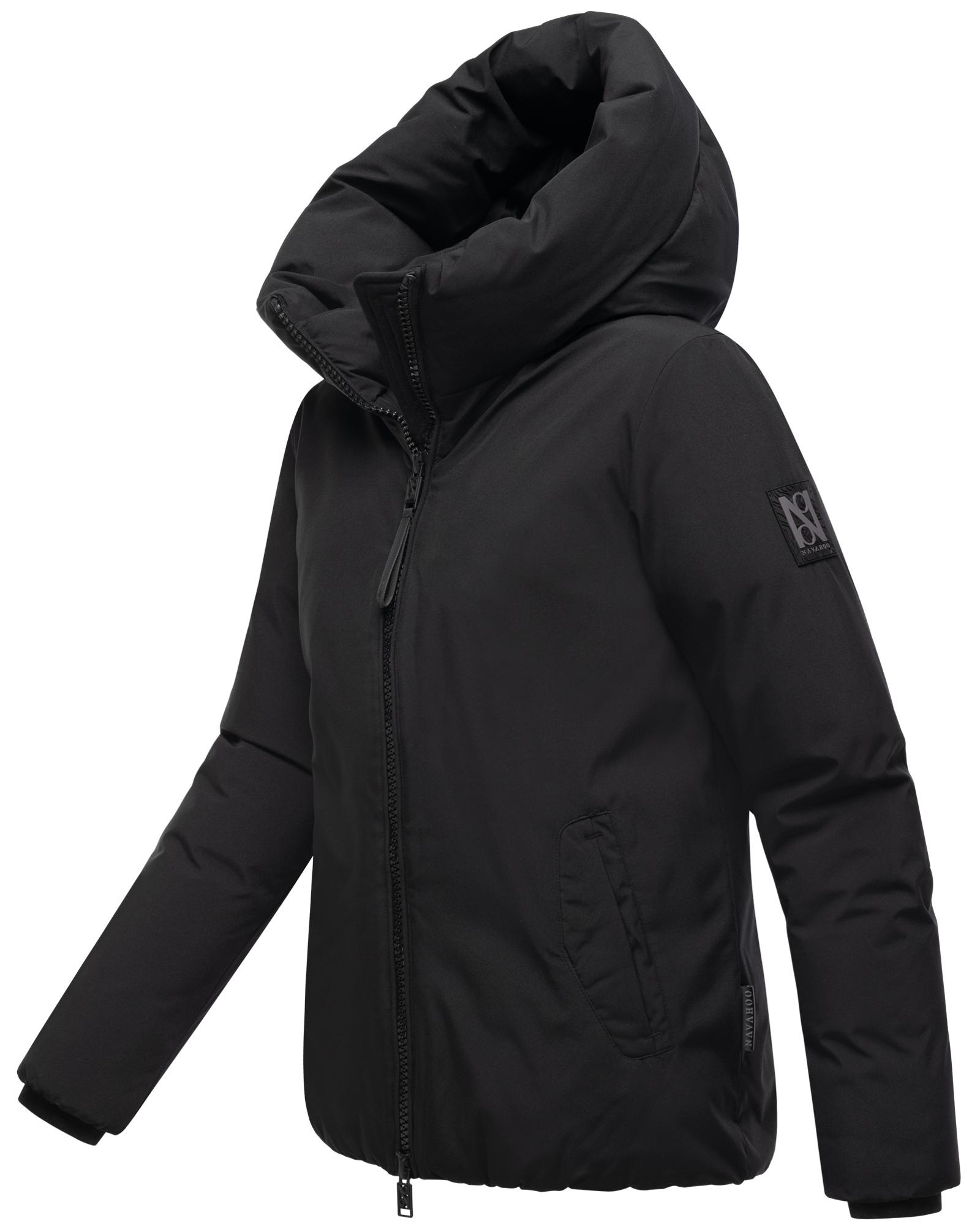 Navahoo Winterjacke »Blütenlicht 14«, mit Kapuze, Warme Damenjacke mit hohem Kragen