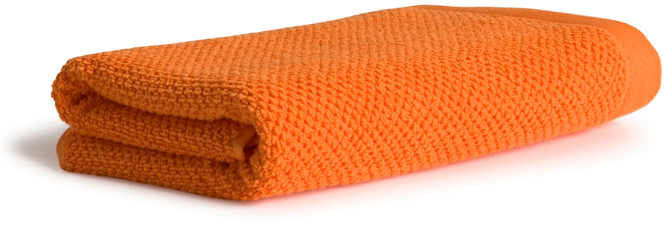 Duschtuch MÖVE, B:67cm L:140cm, orange, Walkfrottier, Obermaterial: 100% Baumwolle, Handtücher, "Bliss", Perlstruktur mit leichtem Massageeffekt