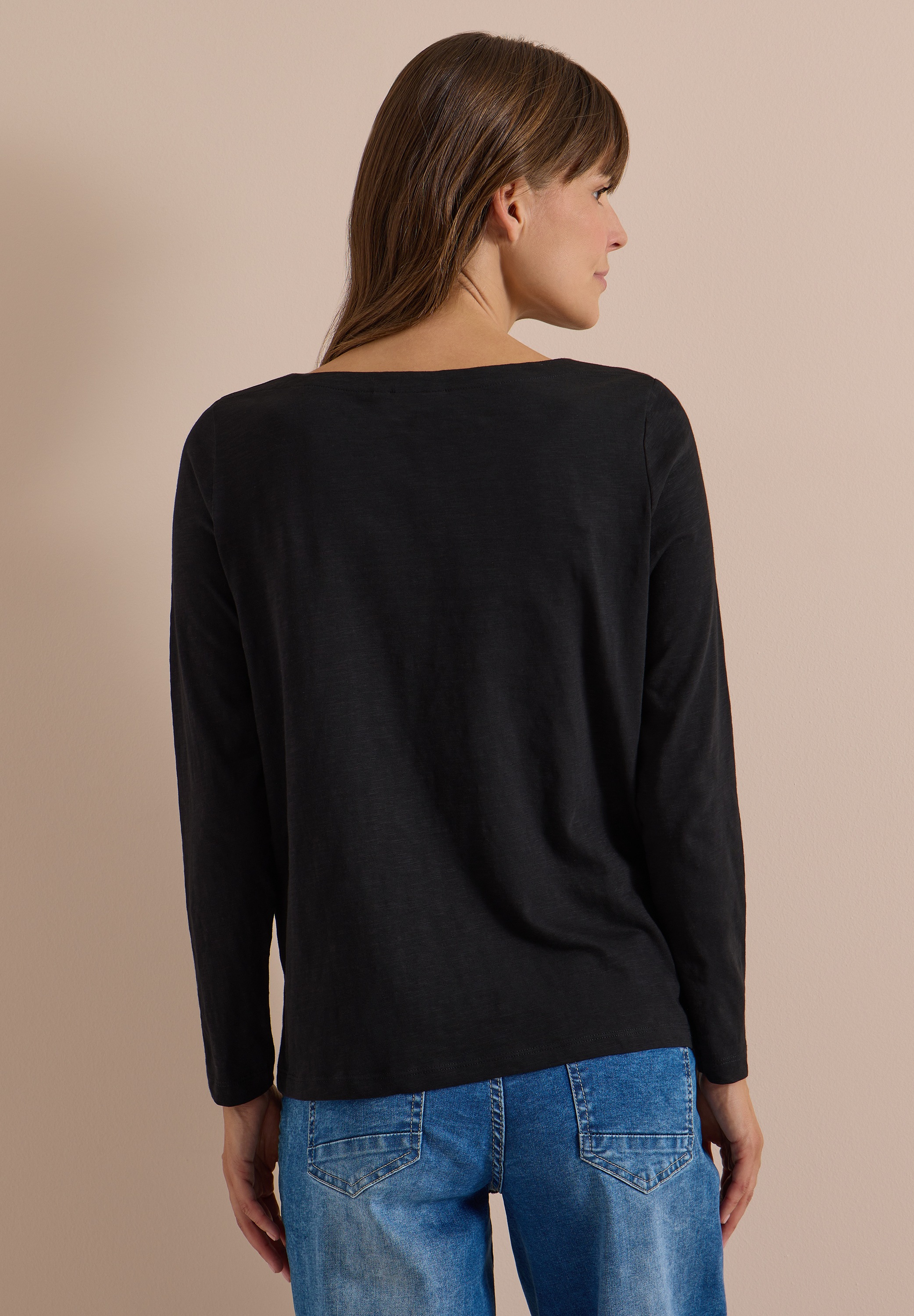 Cecil Langarmshirt mit U-Boot-Ausschnitt